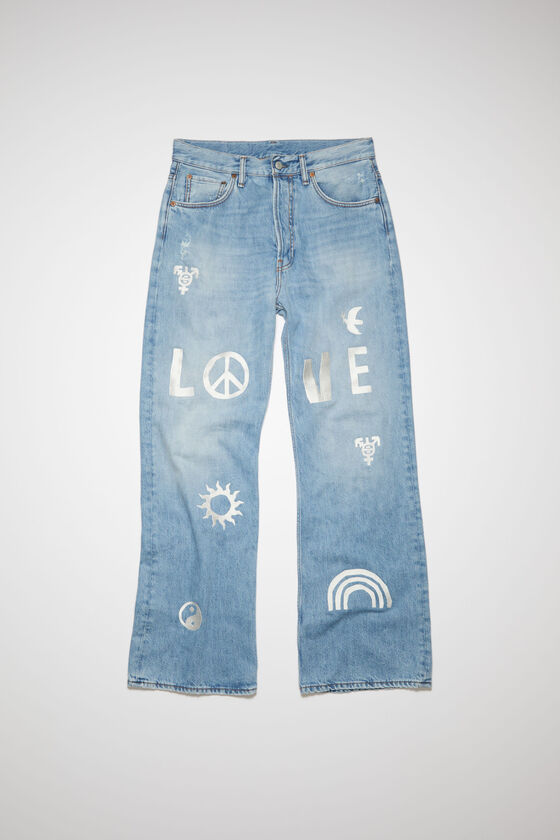 Acne Studios - 限定版刺繍入りルーズフィットジーンズ - 2021 