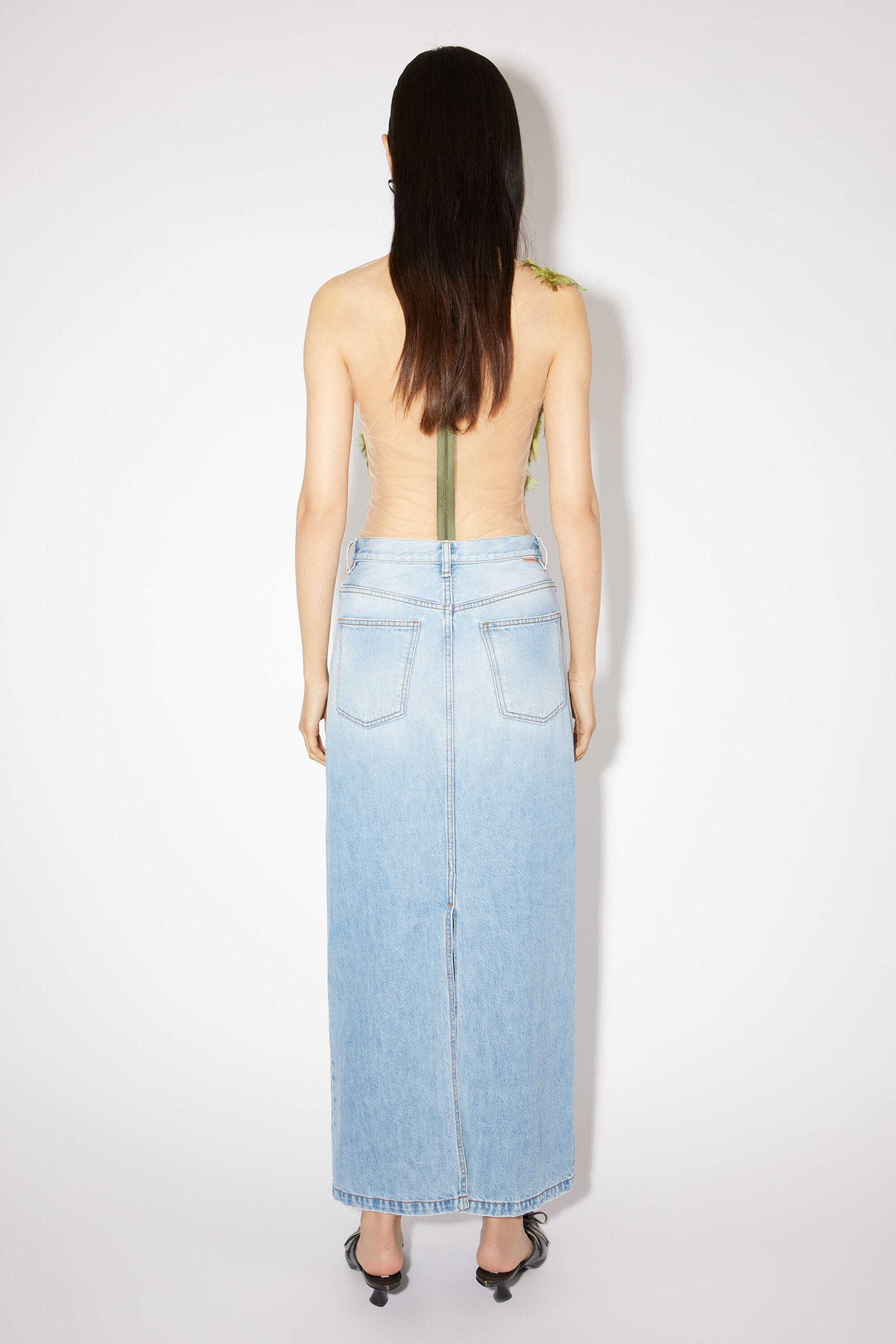 아크네 스튜디오 Acne Studios Mid-length denim skirt - Light blue