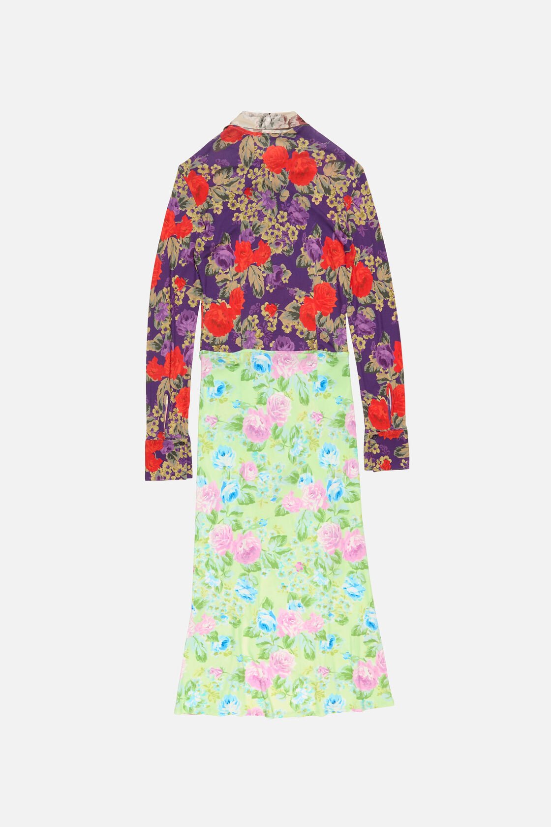 Printed midi dress, Purple/green, 2000x