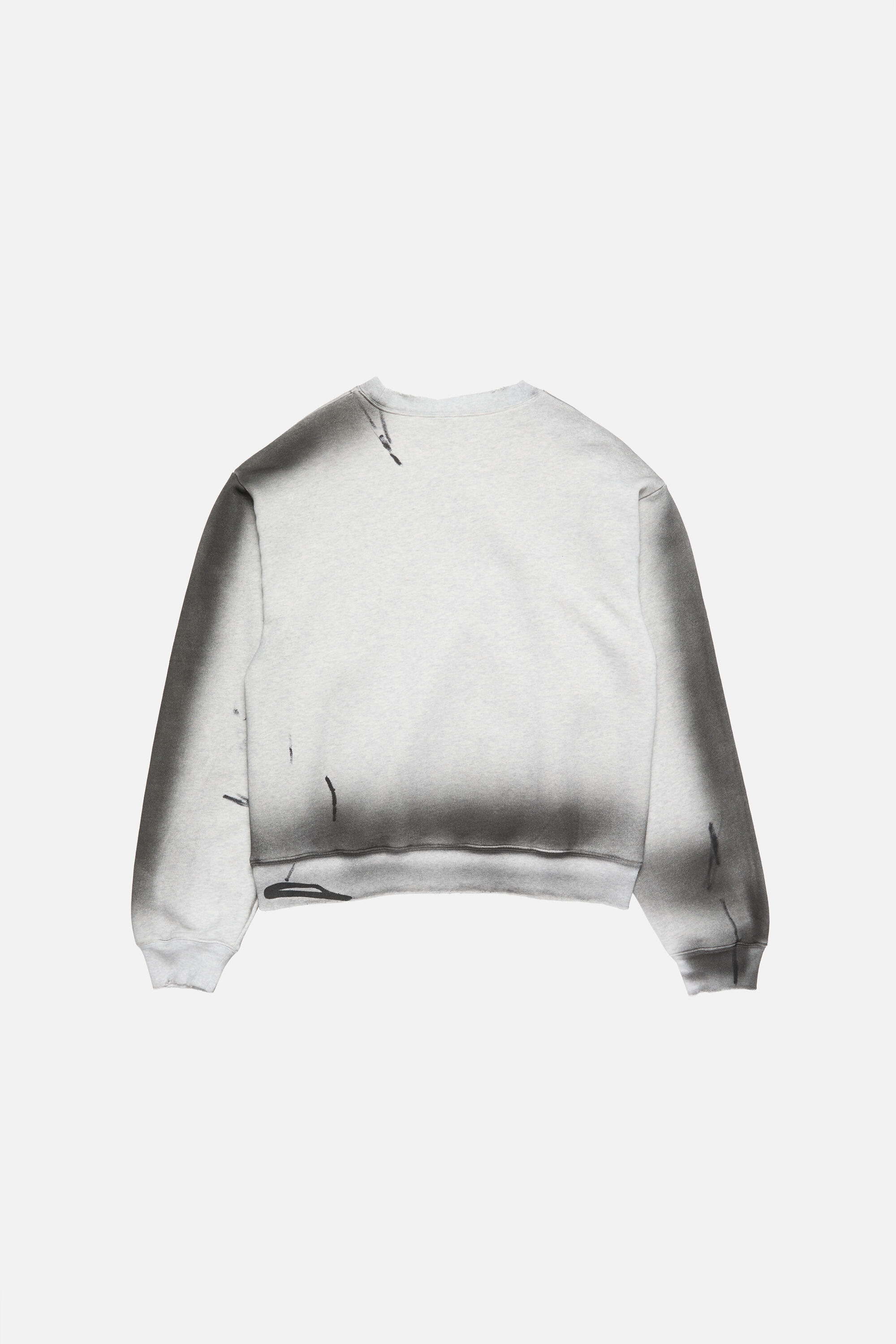 Acne Studios - フリースロゴスウェット - ペールグレーメランジ