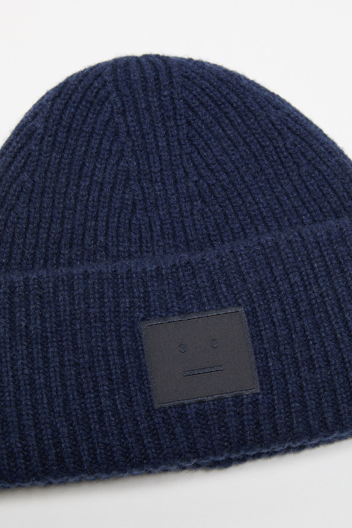 Face logo beanie - Yak, Navy melange, 2000x