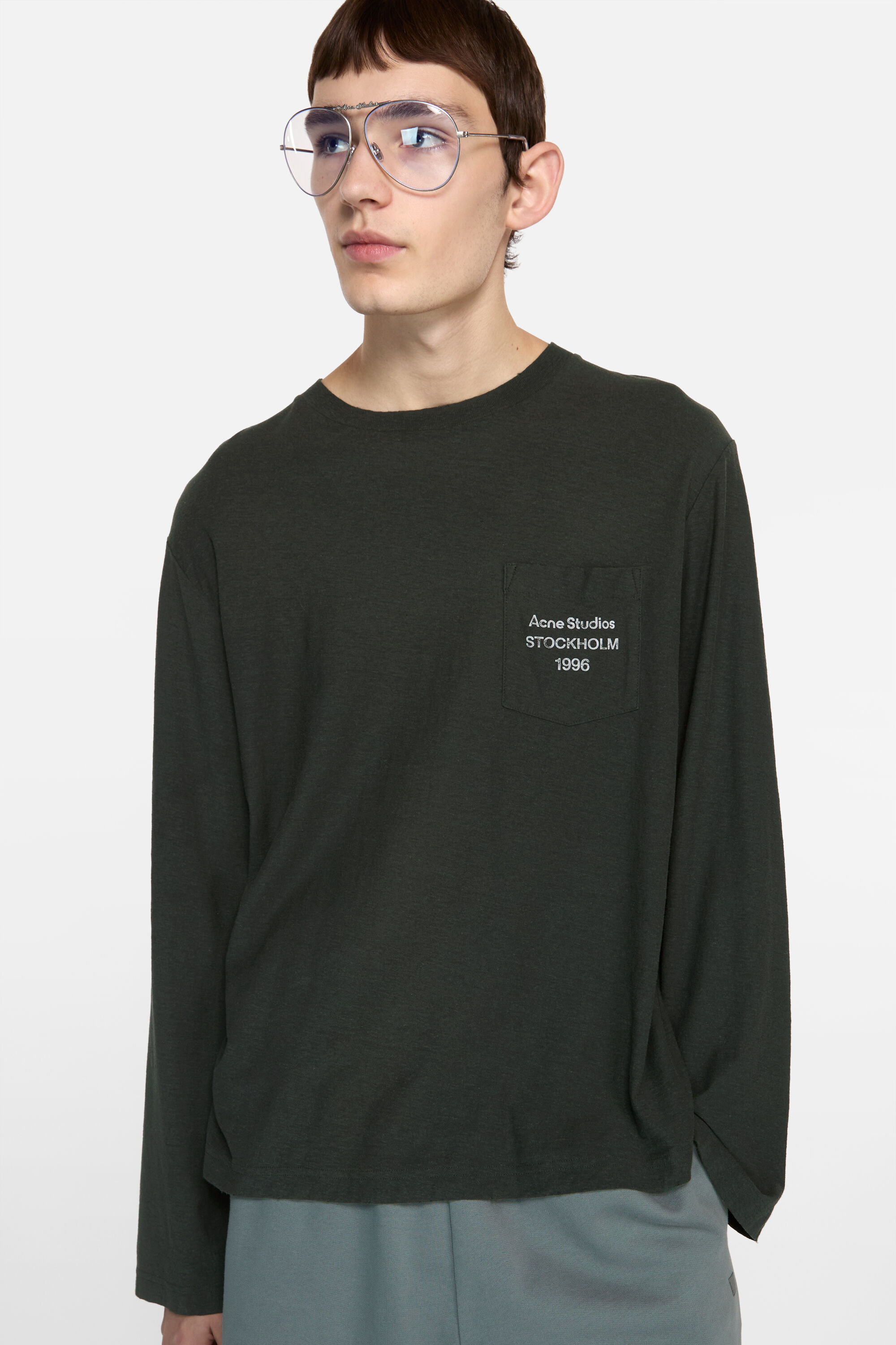 Acne Studios - Logo t-shirt - Faded black