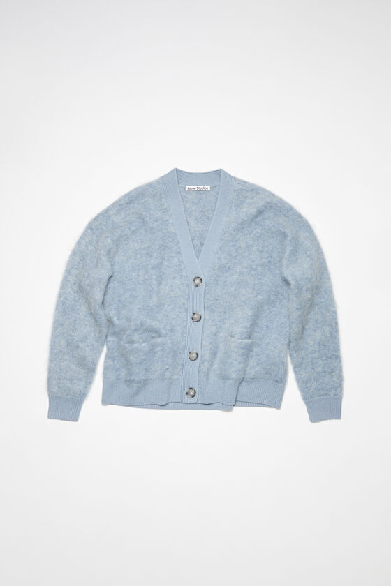Acne Studios - Wool mohair cardigan - Denim blue 