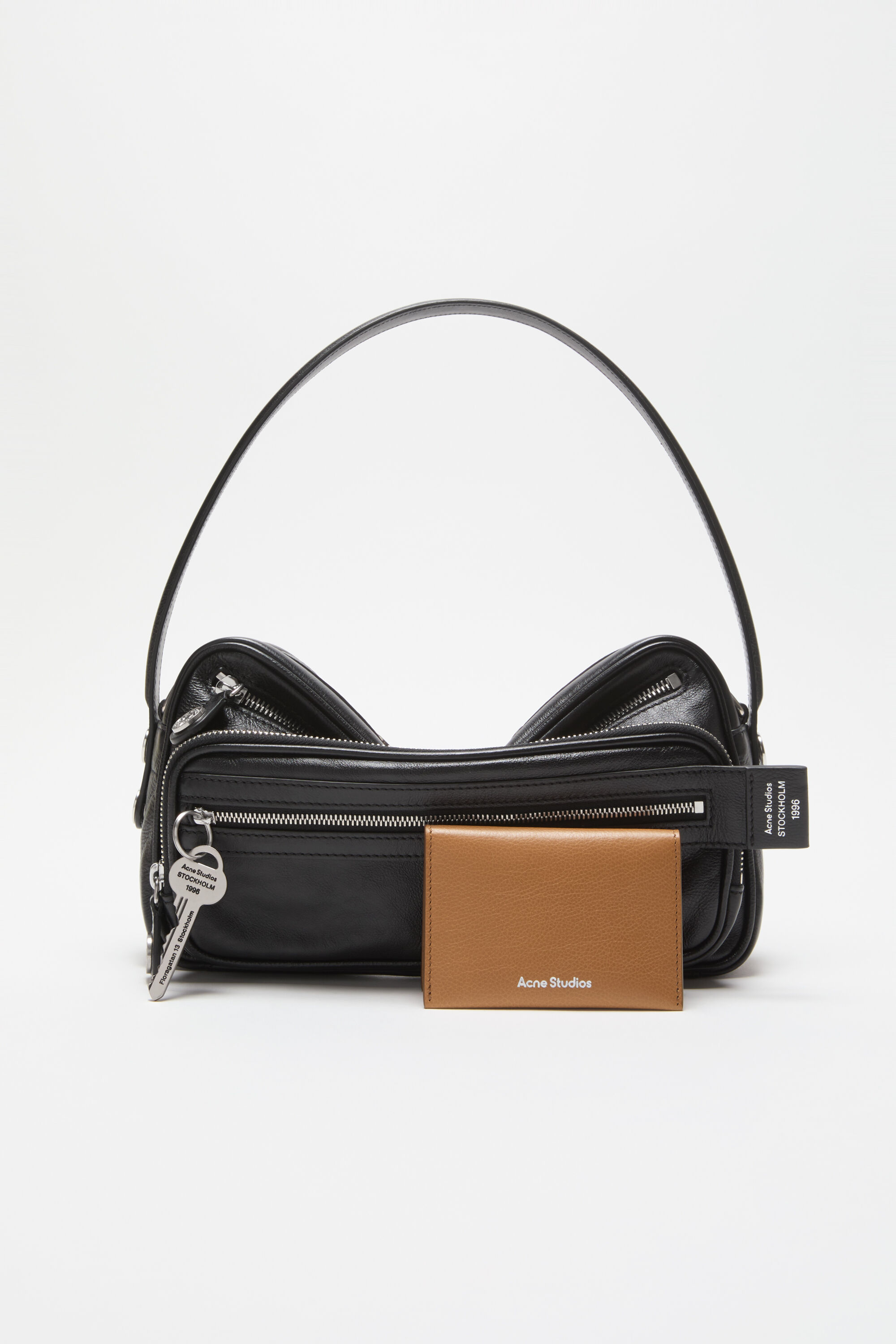 Acne Studios - Folded card holder - Caramel brown