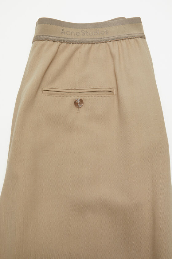 Acne Studios - ロゴテープトラウザーズ - キャメルベージュ 