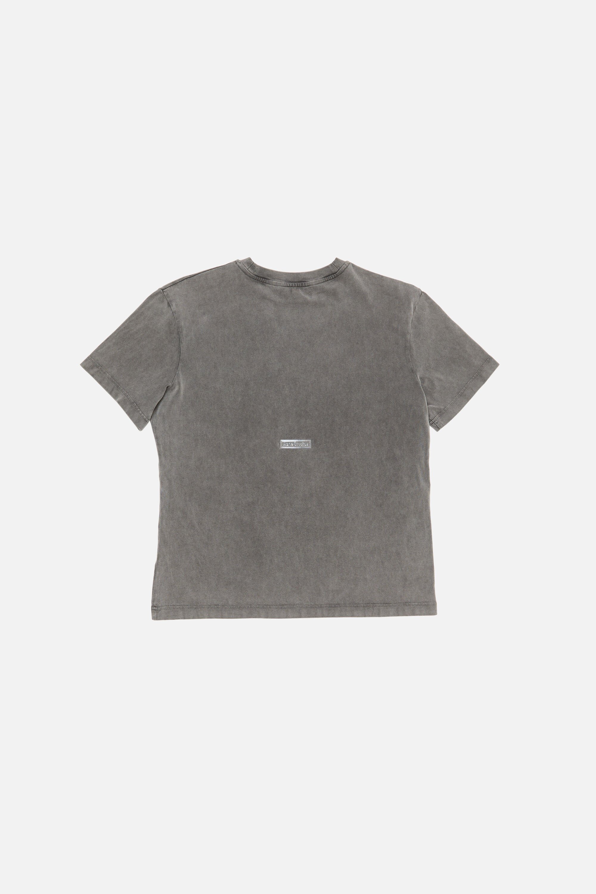 Acne Studios - コットンクルーネックTシャツ - フェイデッドブラック