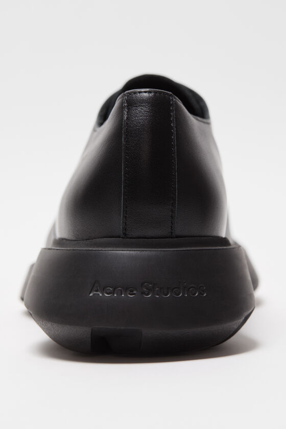 Acne Studios - レザーレースアップシューズ - ブラック