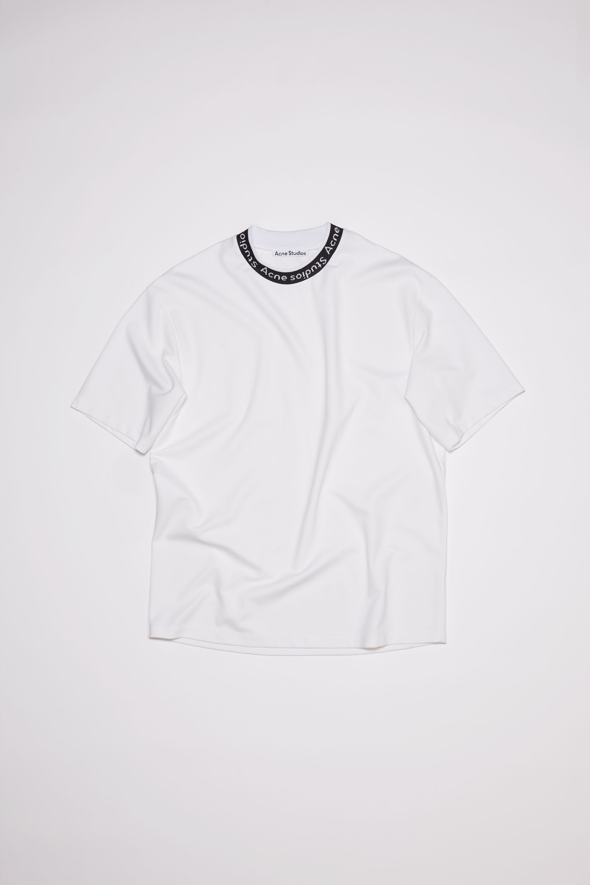 acne studious ロゴ リブ Tシャツ - Tシャツ/カットソー(半袖/袖なし)