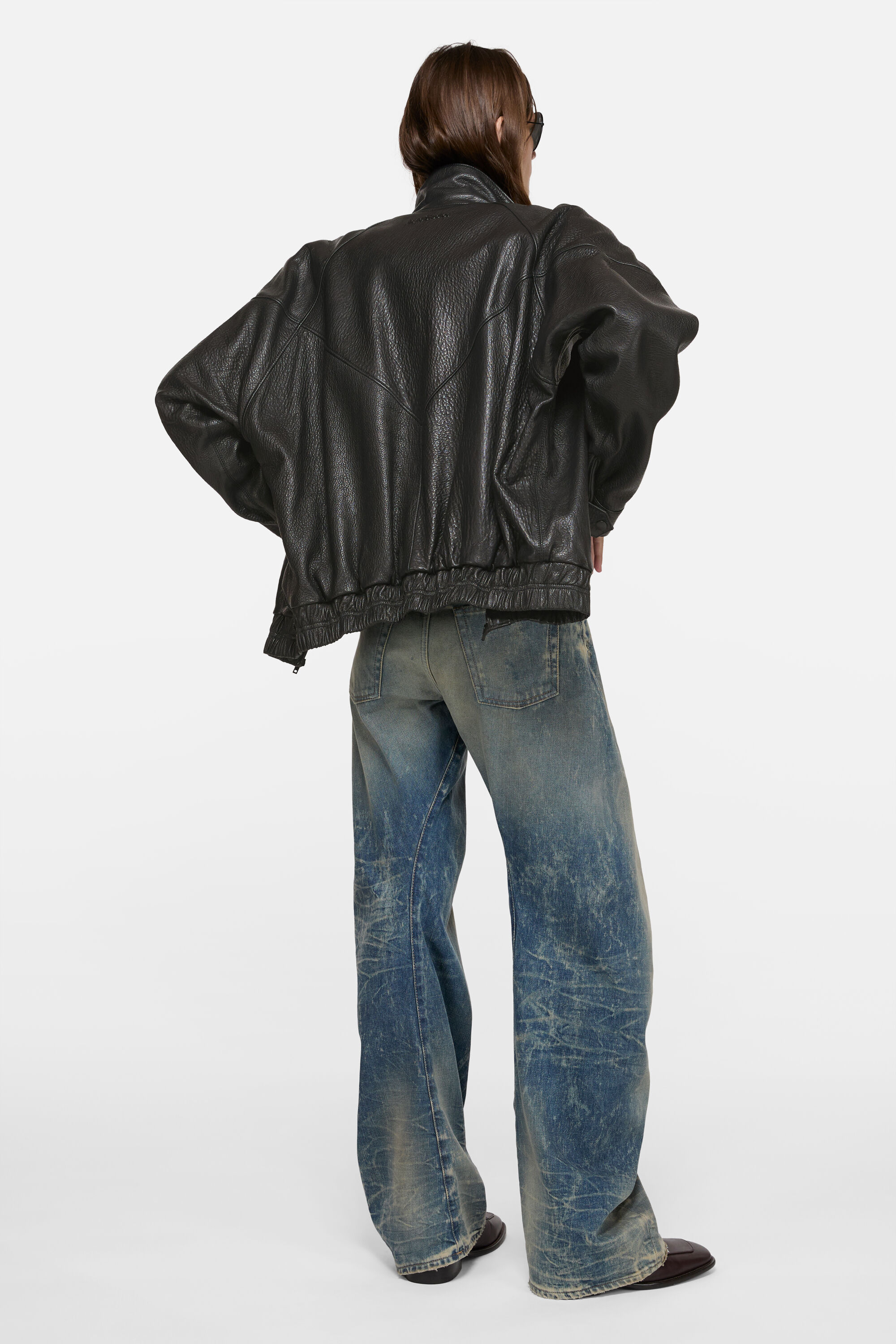 3.1 Phillip Lim 袖レザーツイードブルゾンXS Acneジャケット リップサービス LIP SERVICE 2wayスリーブspringツイードジャケット