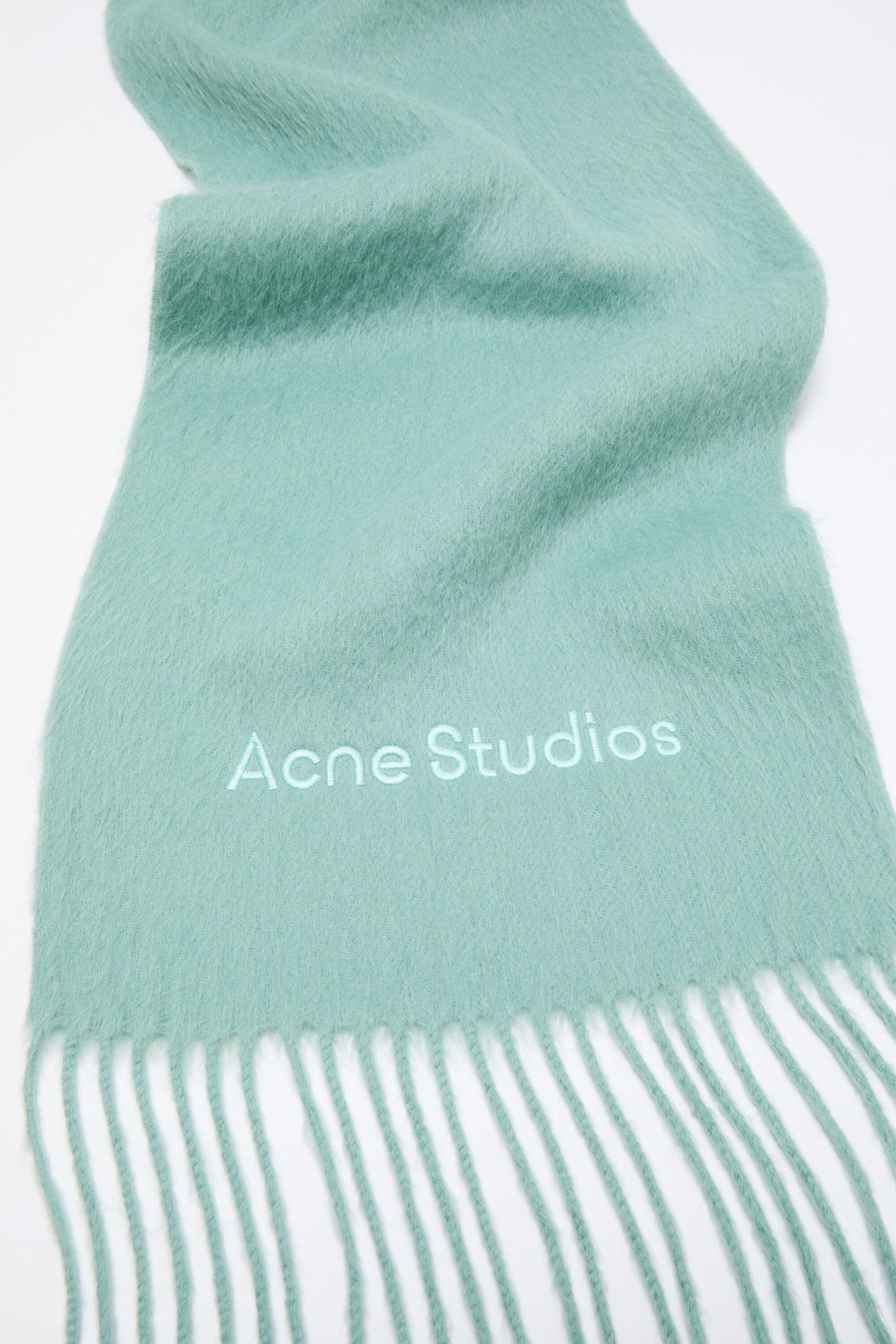 Acne Studios - Long-Hair Alpaca-Wool Scarf - Mint green