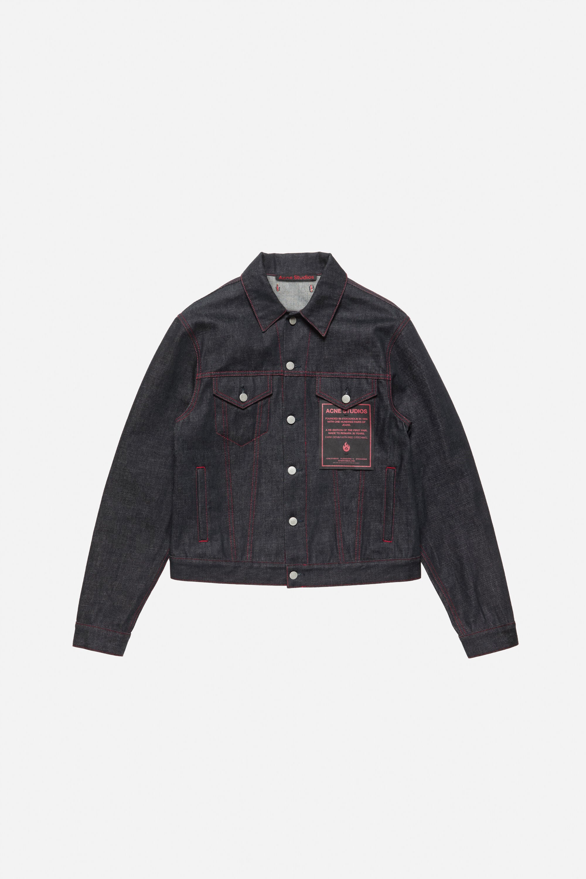Acne Studious デニムジャケット Acne Studios - Re-editionローデニムジャケット - ミッドブルー