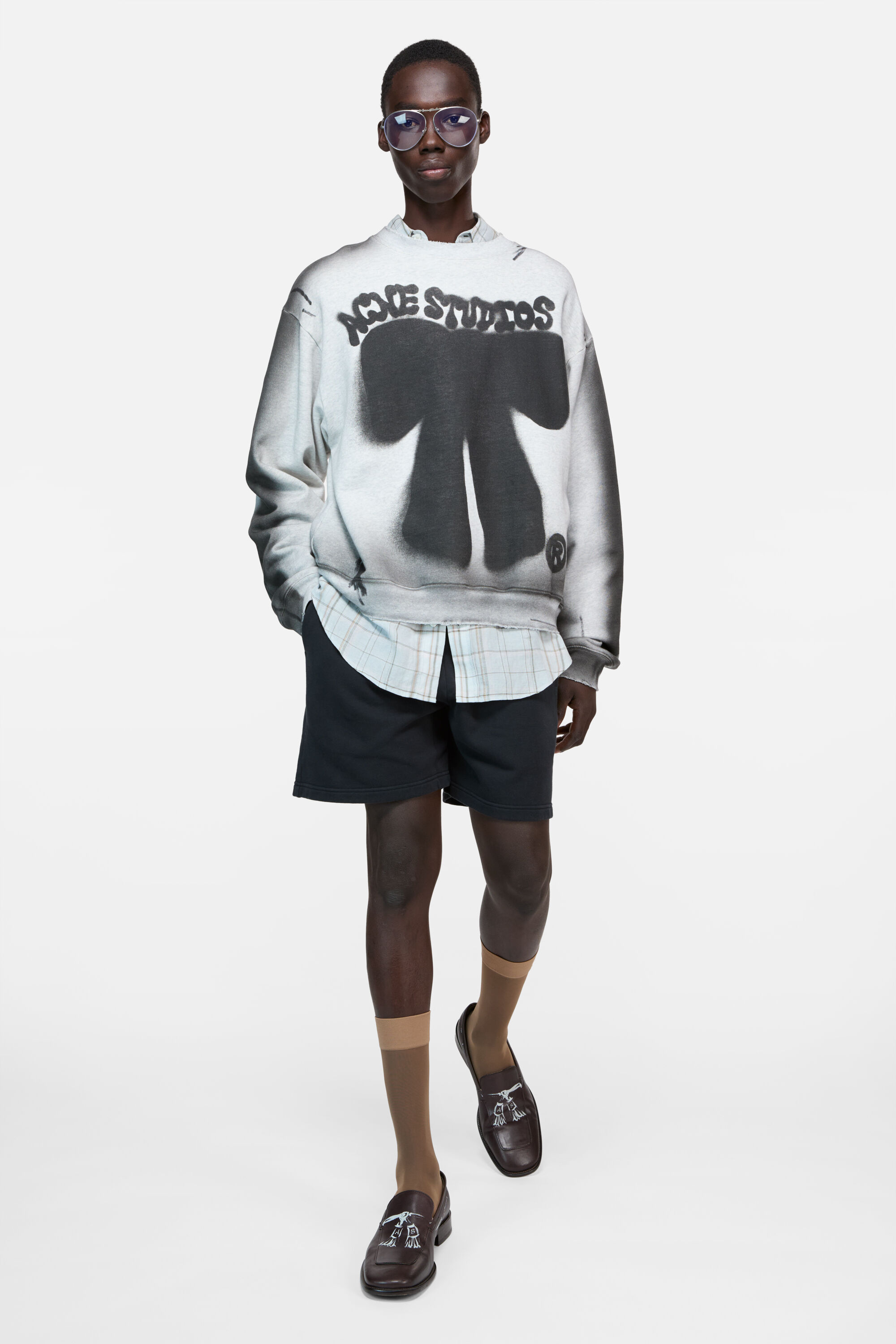 Acne Studios - フリースショートパンツ - ブラック