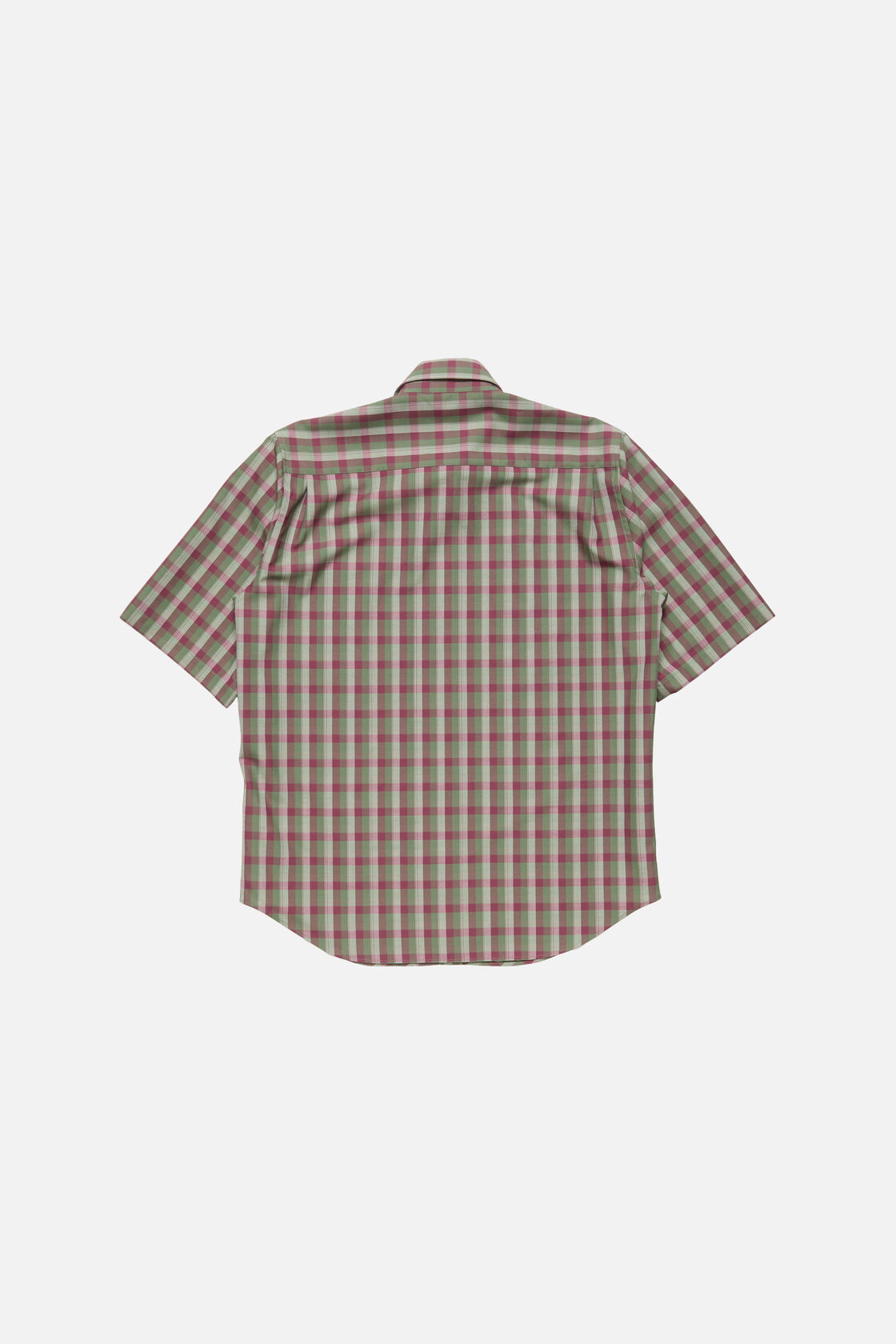 Check button-up shirt, Green/purple, 2000x
