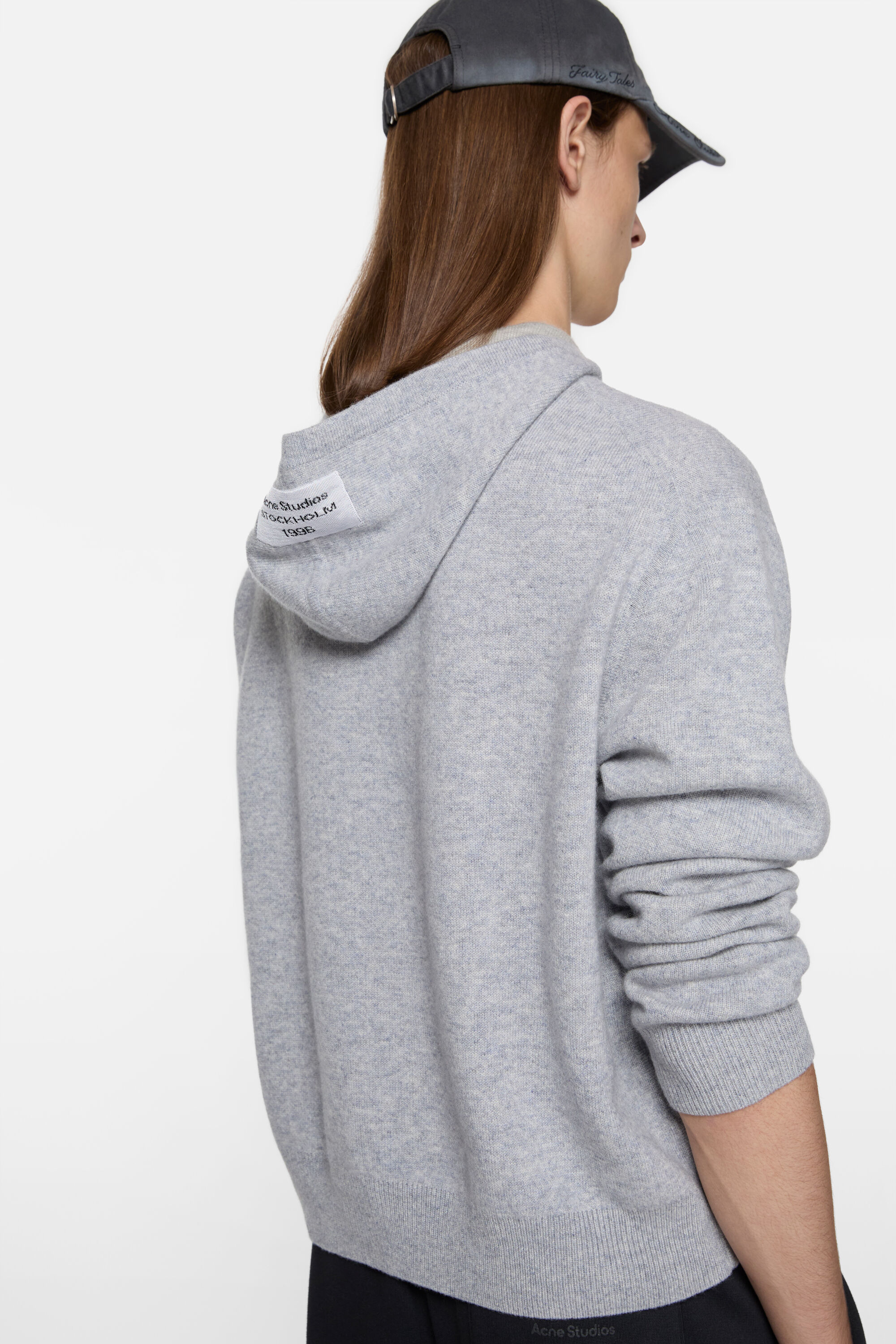 Acne Studios - Cashmere hoodie - Cold grey melange