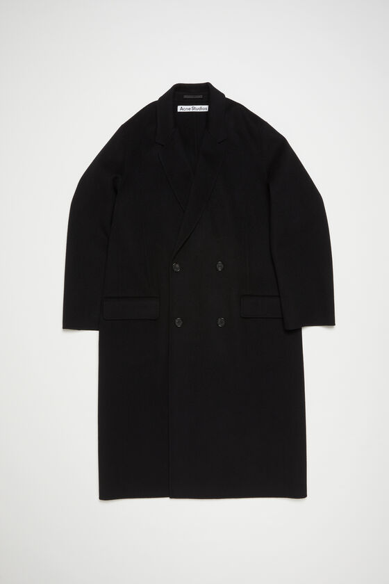 Acne Studios - ダブルブレスト ウールコート - ブラック