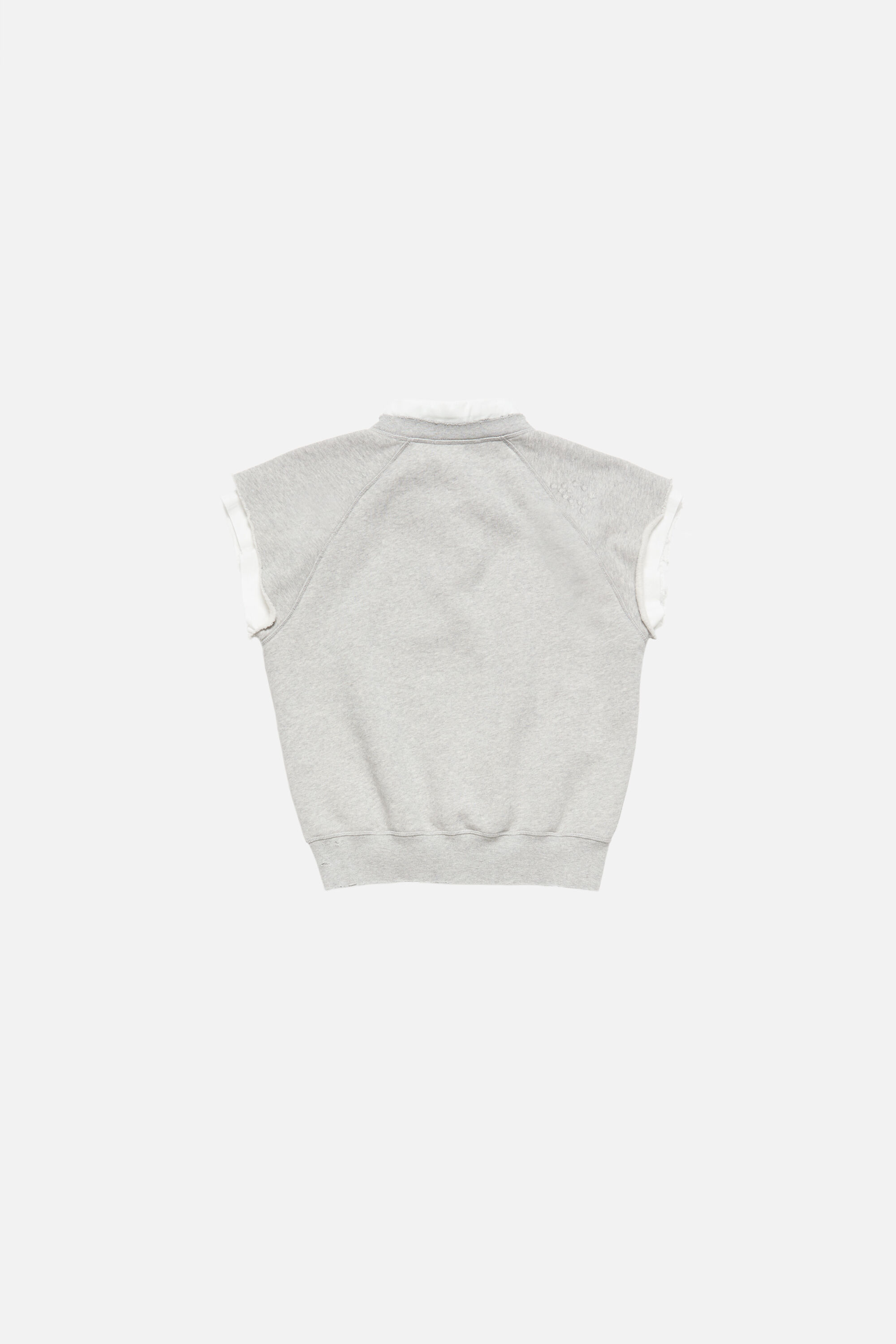 Acneアクネジレ、ベスト Acne Studios - Layered fleece vest - Grey Melange