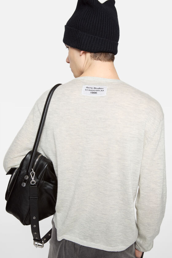 Acne Studios - クルーネックカシミヤセーター - ライトグレーメランジ 