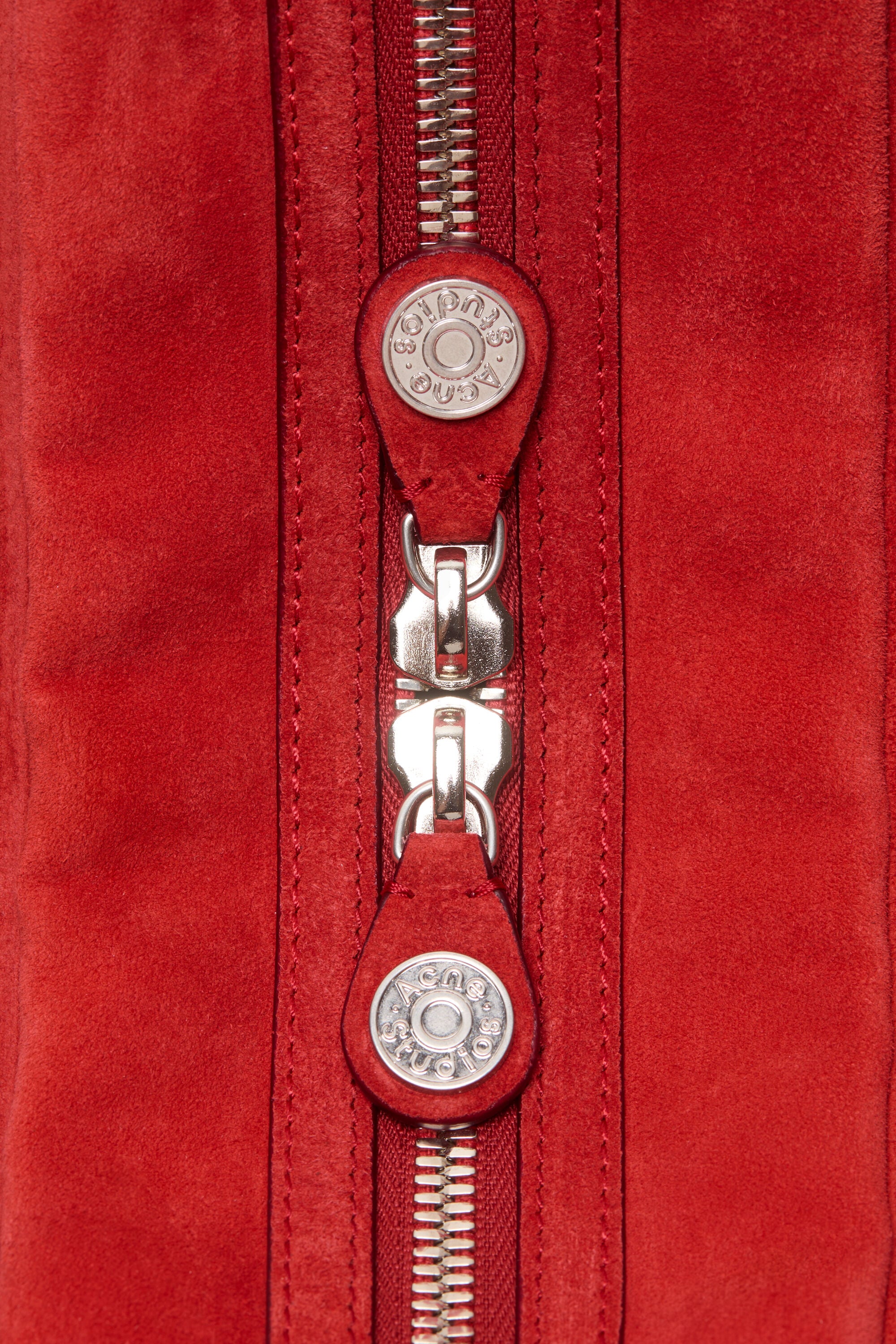 Acne Studios - Camero Camera Suede Shoulder Bag - Fire red