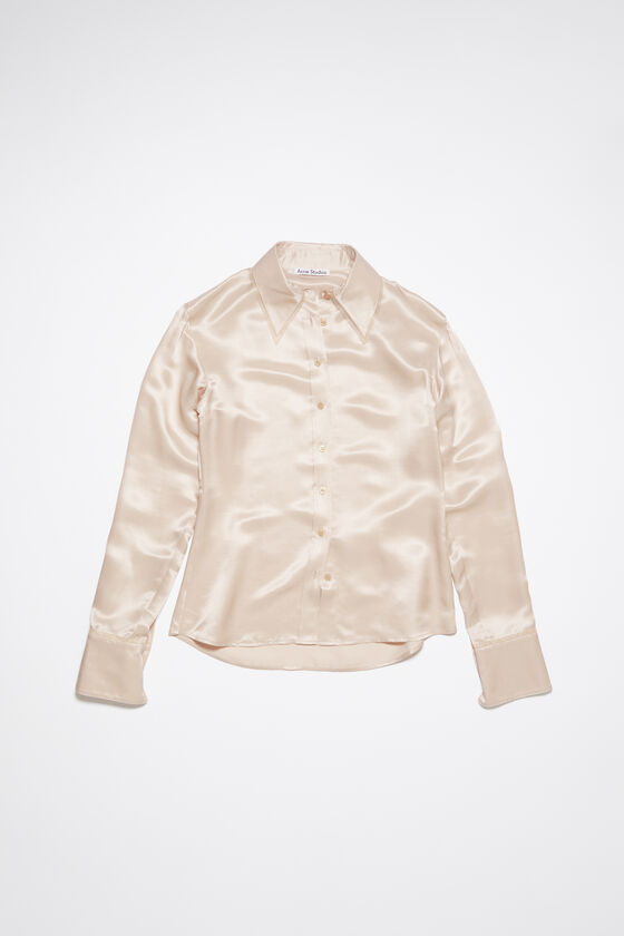 Acne Studios - Hemd aus Seiden-Mix - Kieselbeige