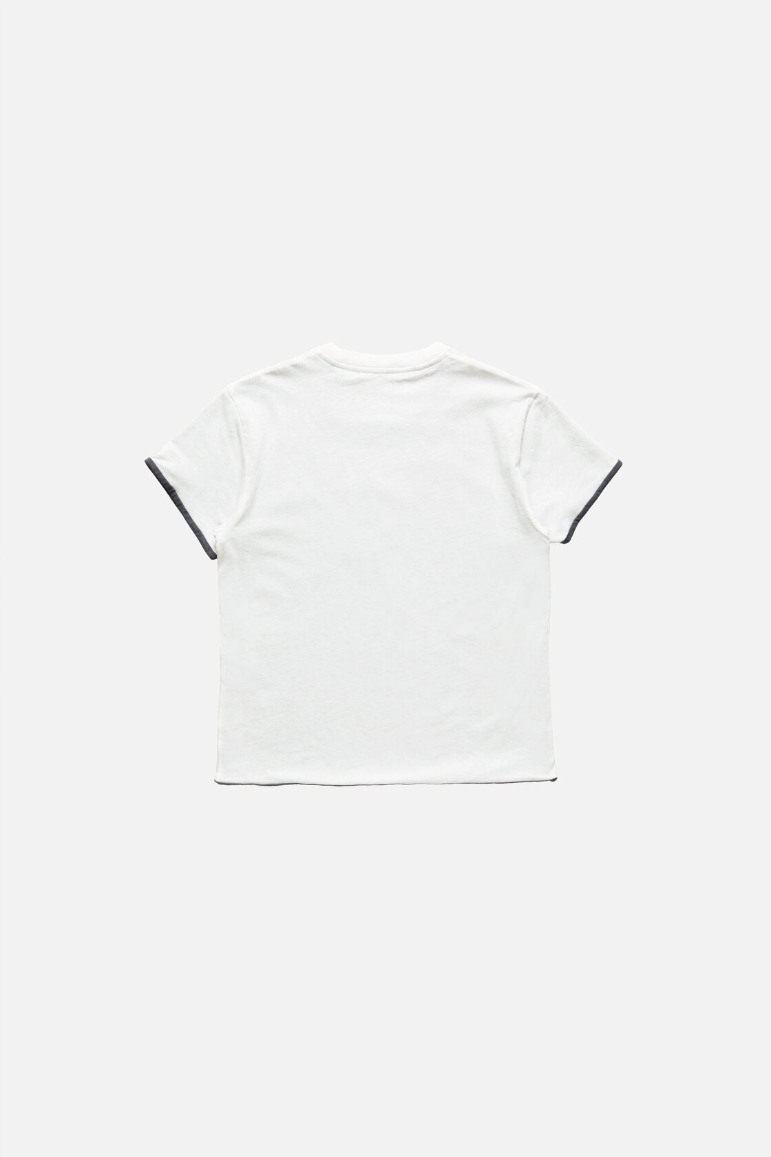 Layered t-shirt with logo, White/grey, 2000x