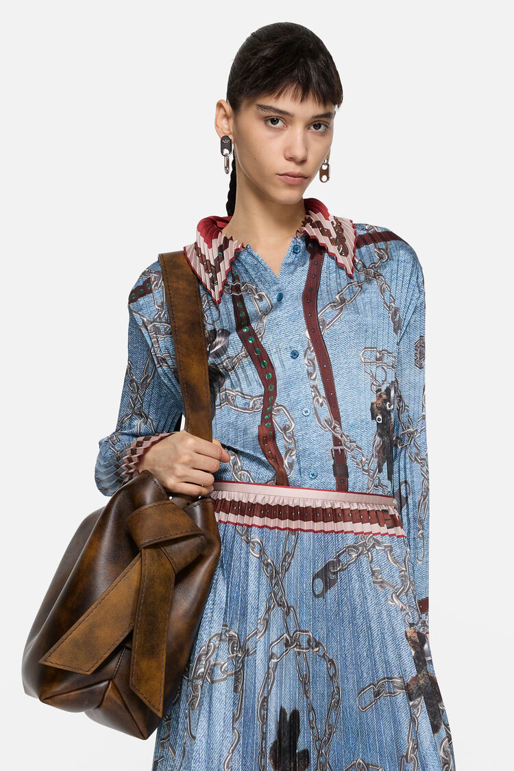 FN-WN-BLOU001261, Denim blue