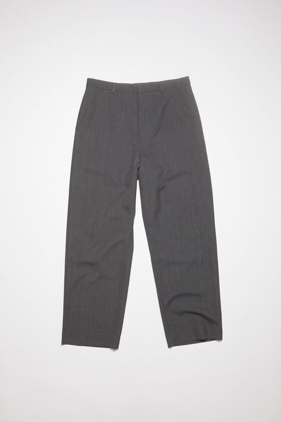 Acne Studios - Wool blend trousers - Dark grey melange