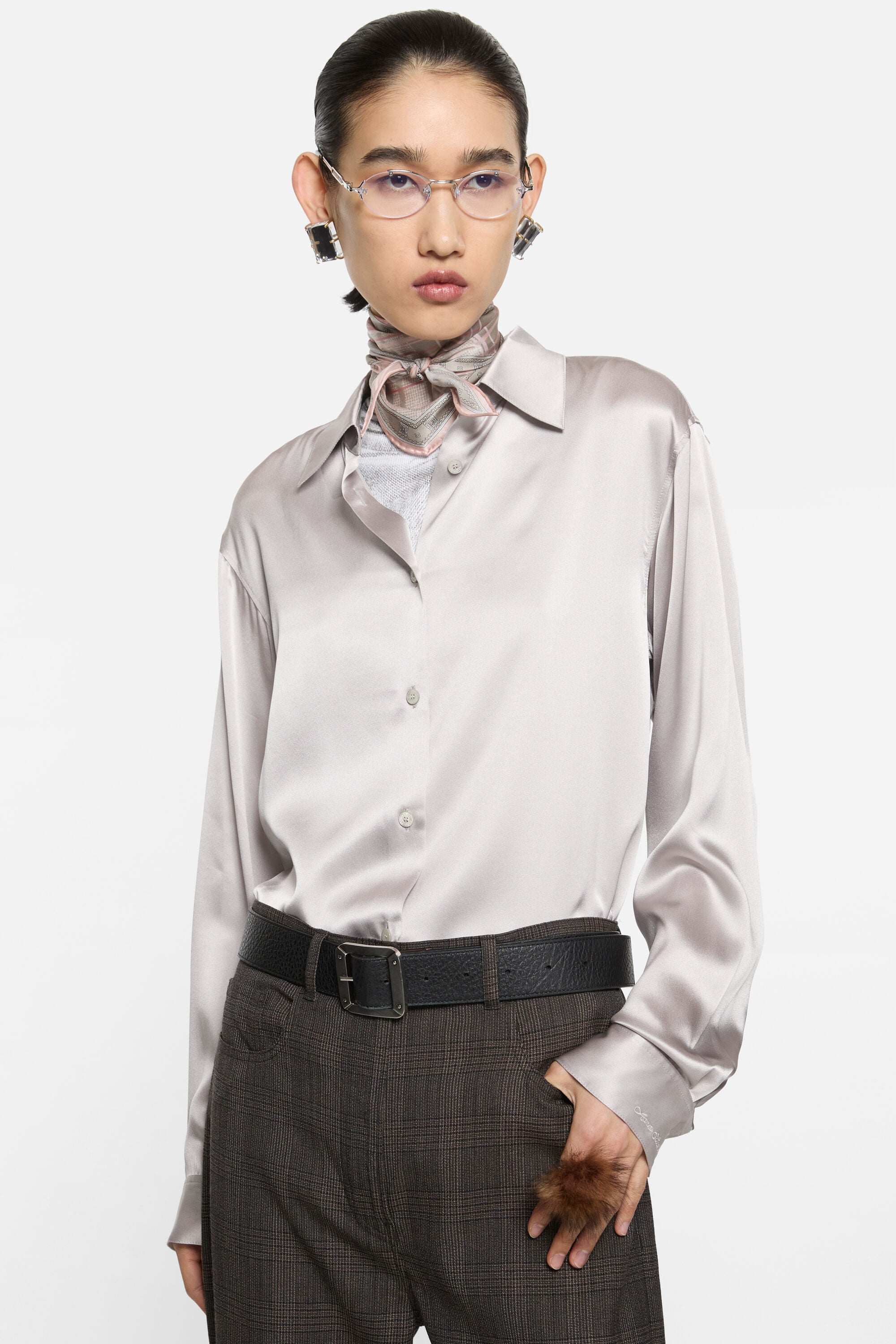 Acne Studios - Silk blouse - Light lavender