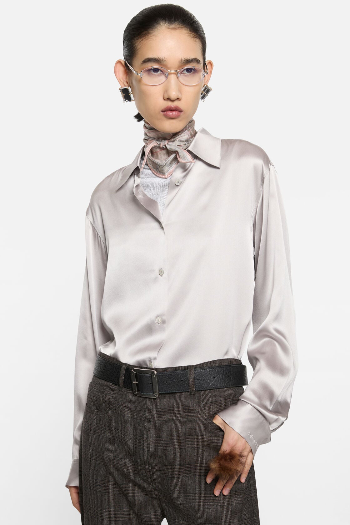 Silk blouse, Light lavender, 2000x
