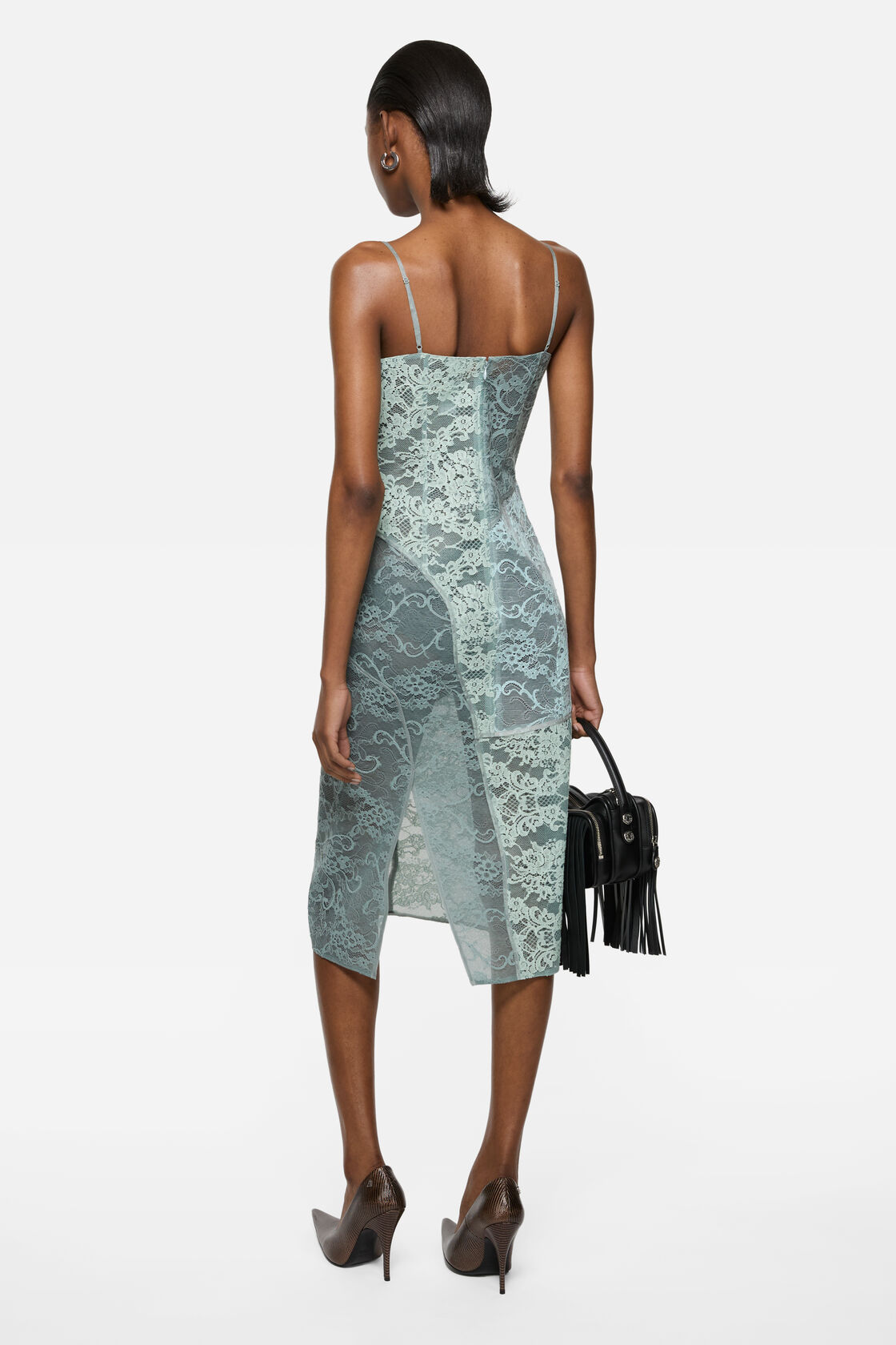 Sottoveste in pizzo, Blu/blu, 2000x