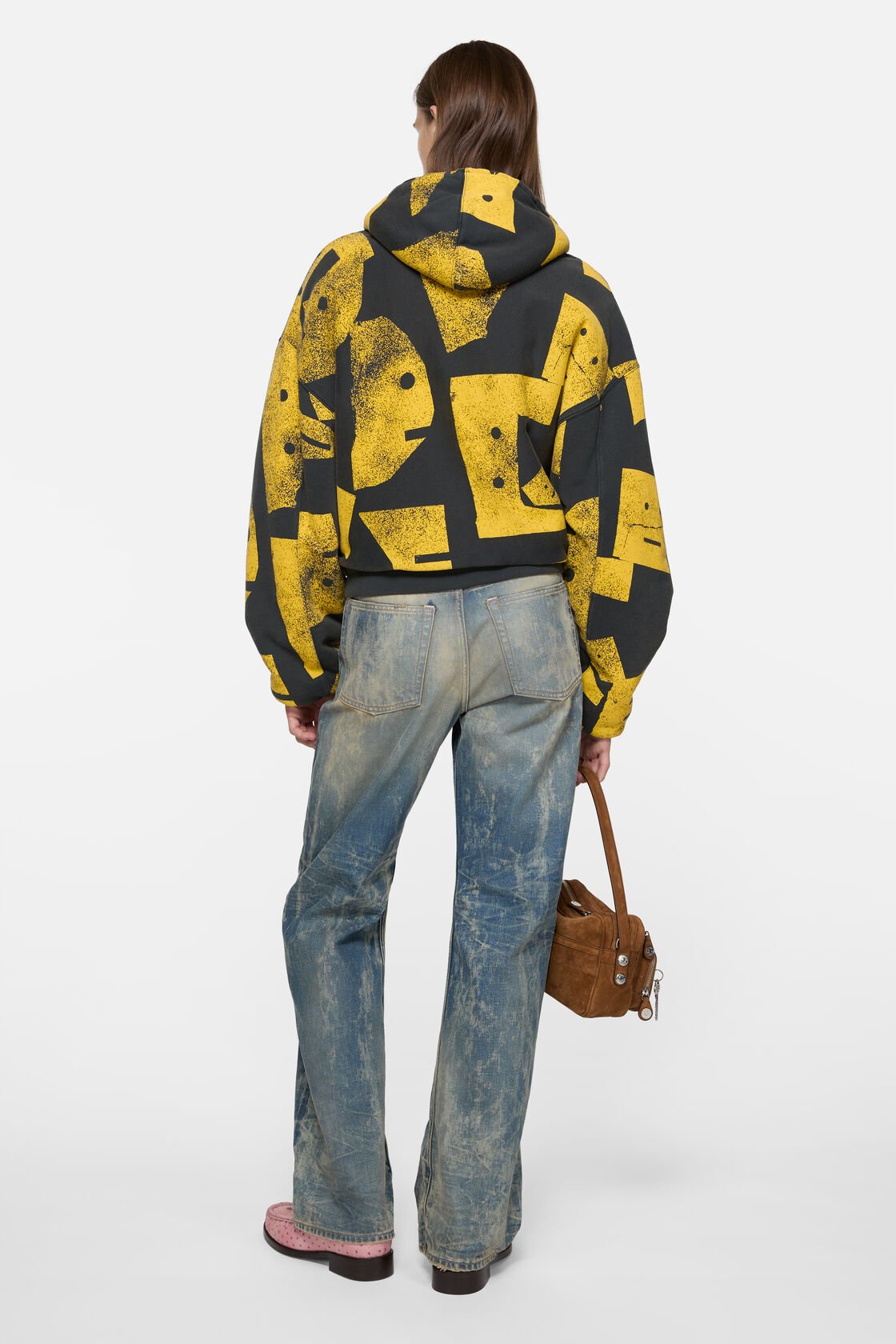 Zip-up hooded sweatshirt, Faded black, 2000x