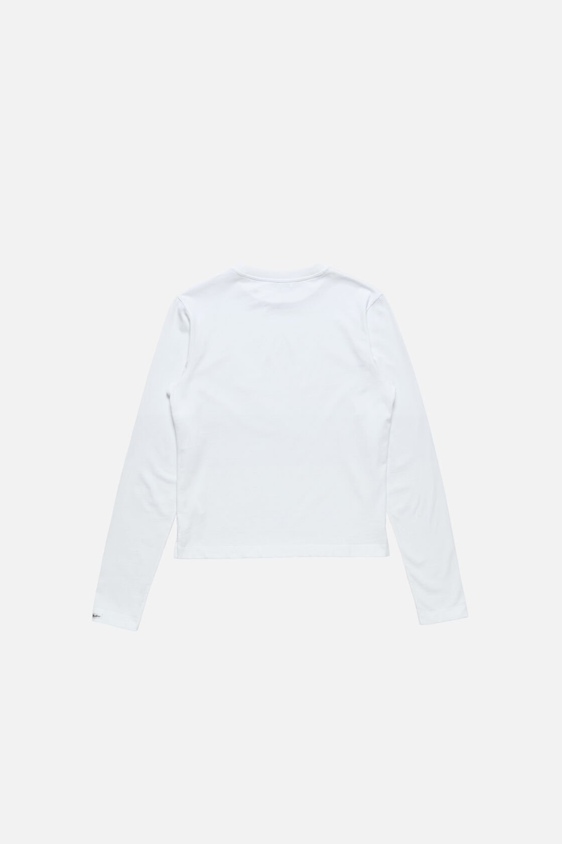 Satin label t-shirt - regular, Optic White, 2000x