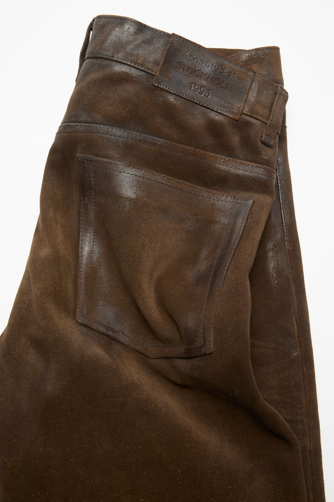 Suede trousers, Coffee brown, 2000x