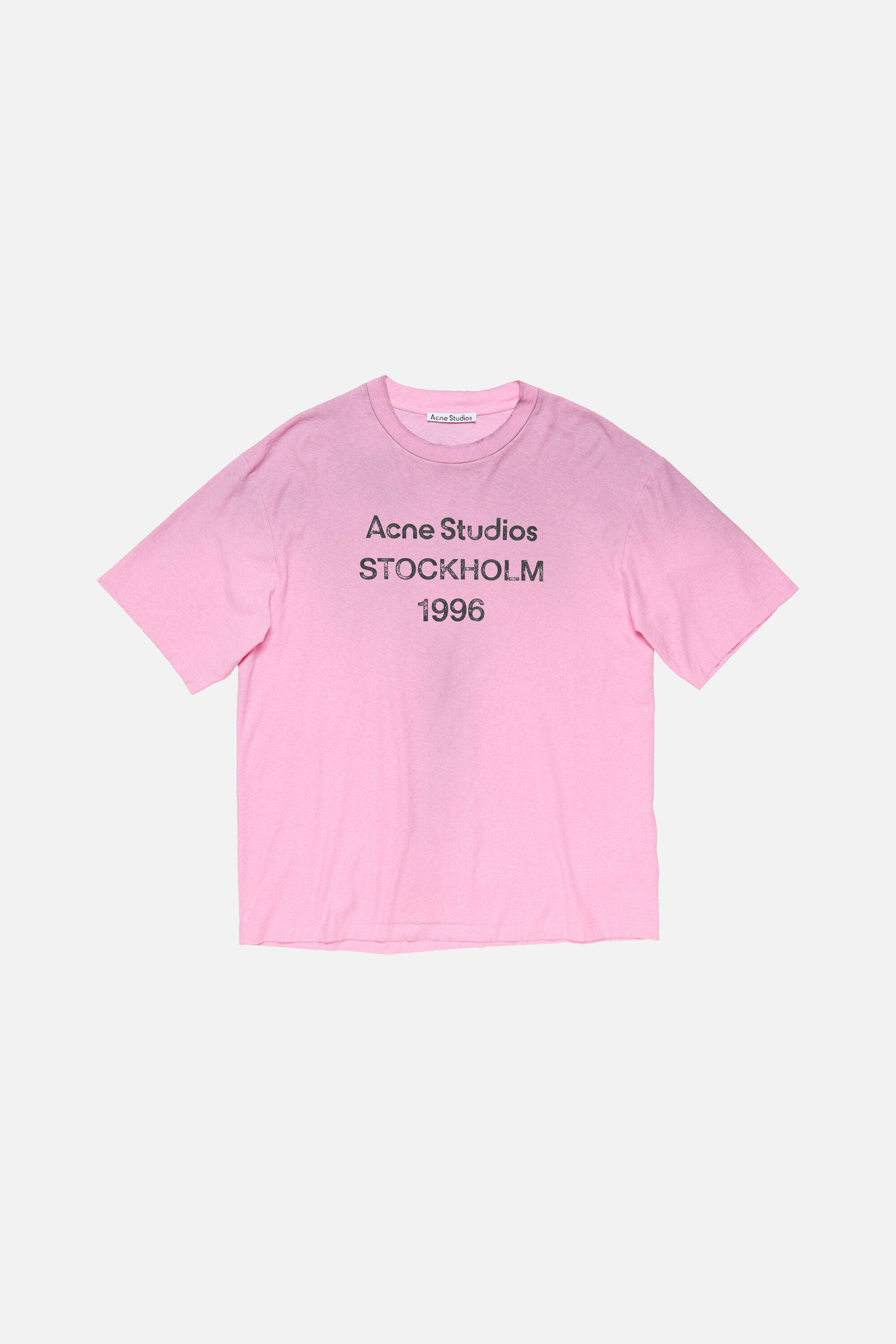 Acne Studios - Sprayed logo t-shirt - Cotton candy pink Acne Studios - Sprayed logo t-shirt - Cotton candy pink