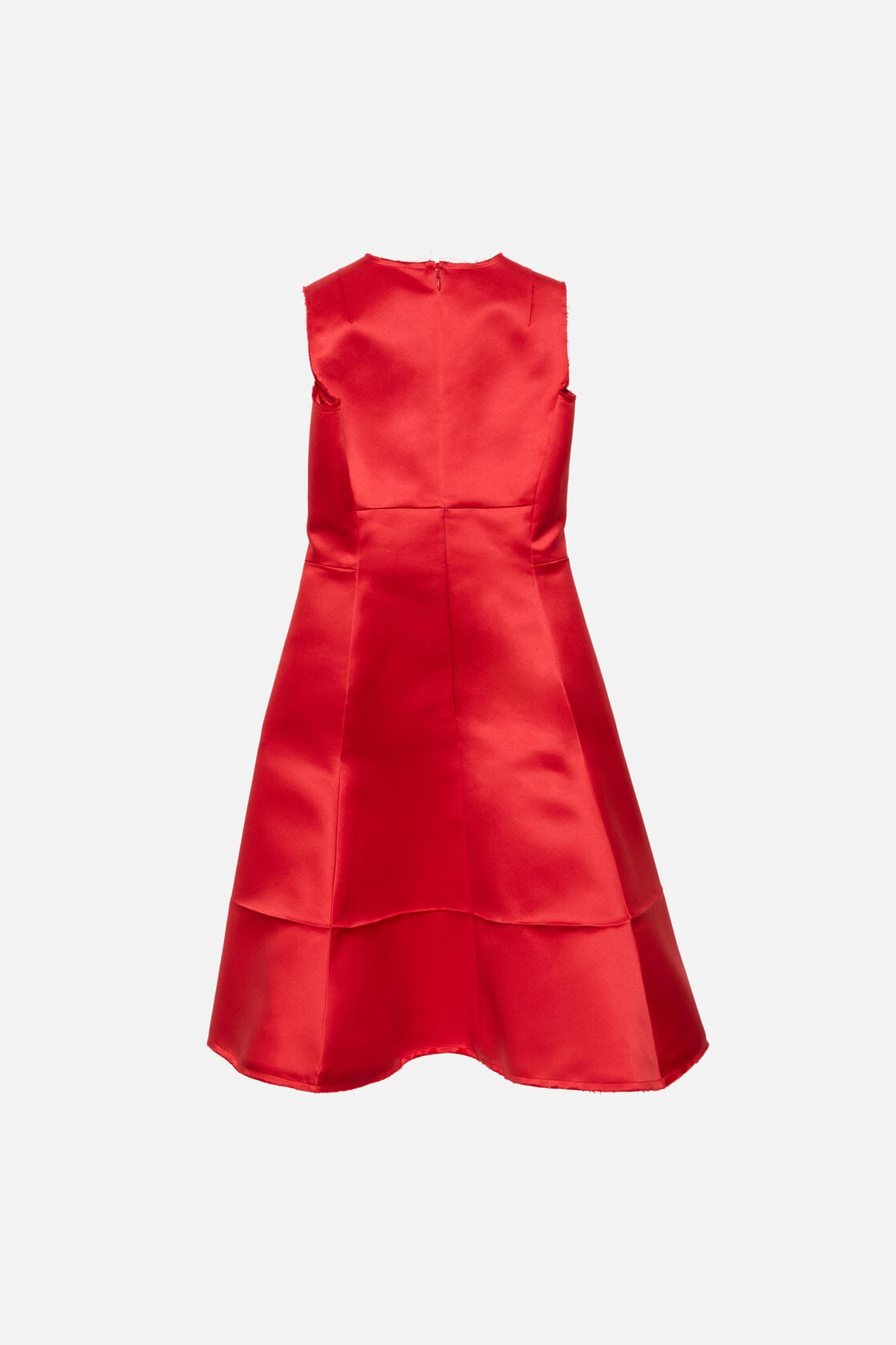 Satin tunic dress, Red, 2000x