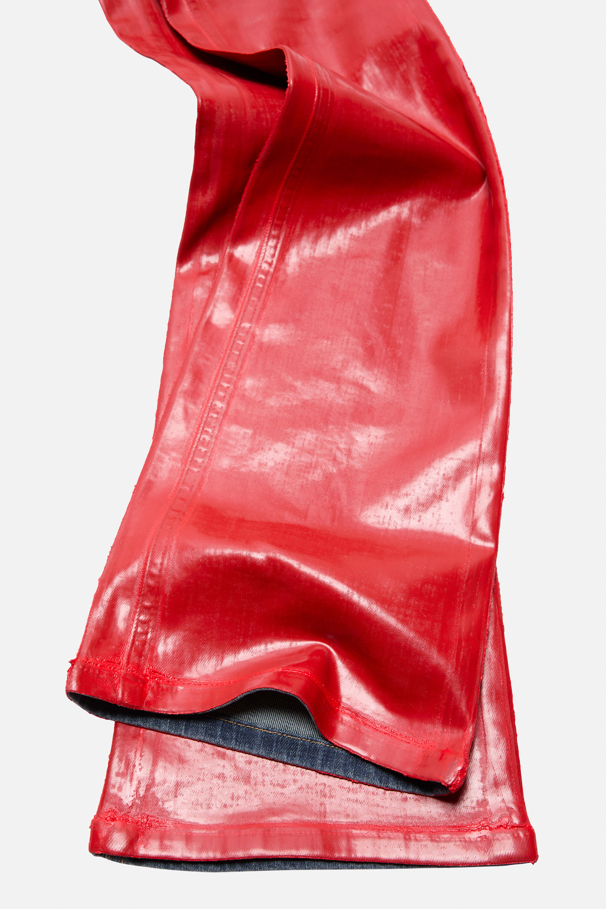 Acne Studios - フィットラテックストラウザーズ - レッド/レッド