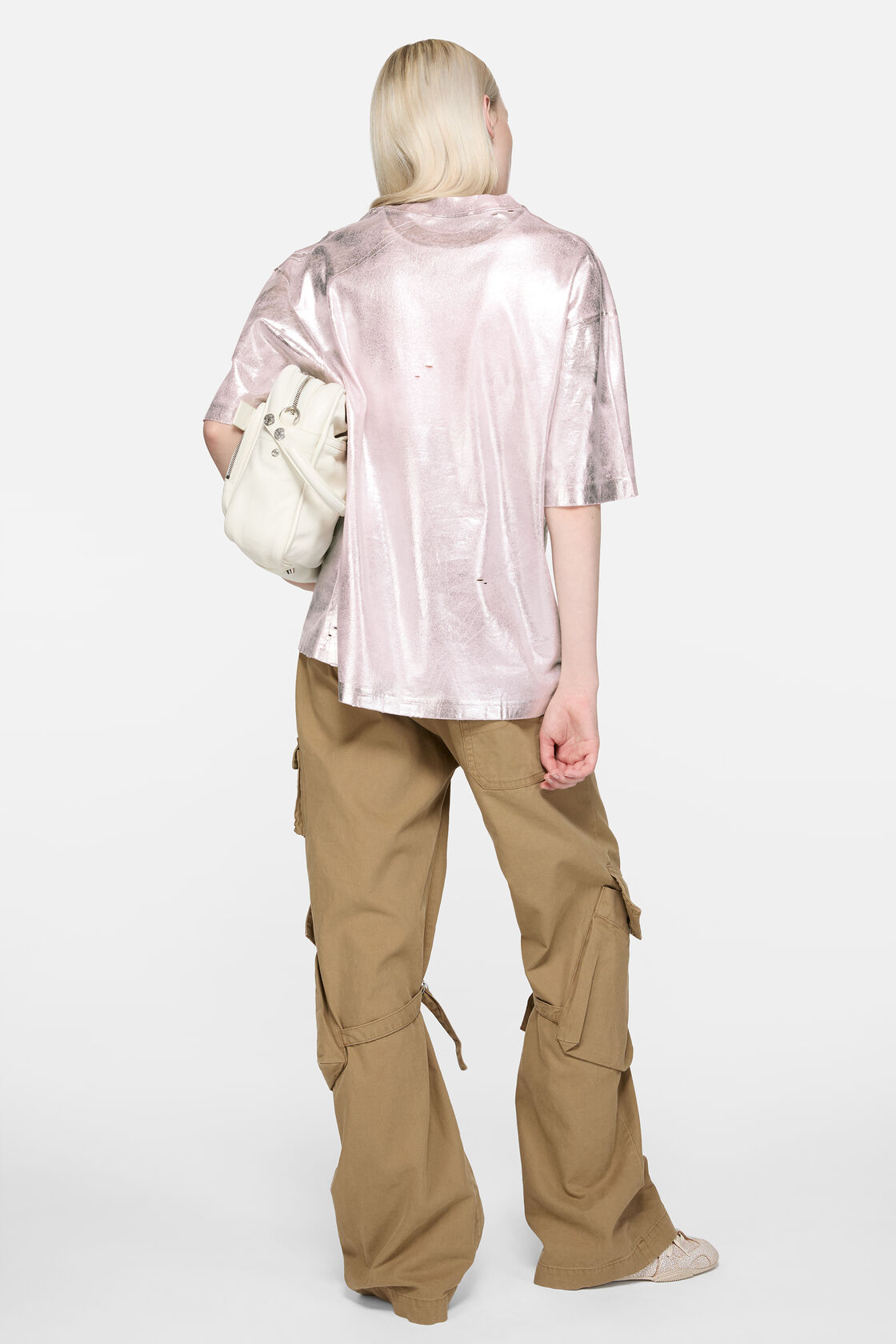 徽标T恤 - 休闲版型, 褪色粉色, 2000x