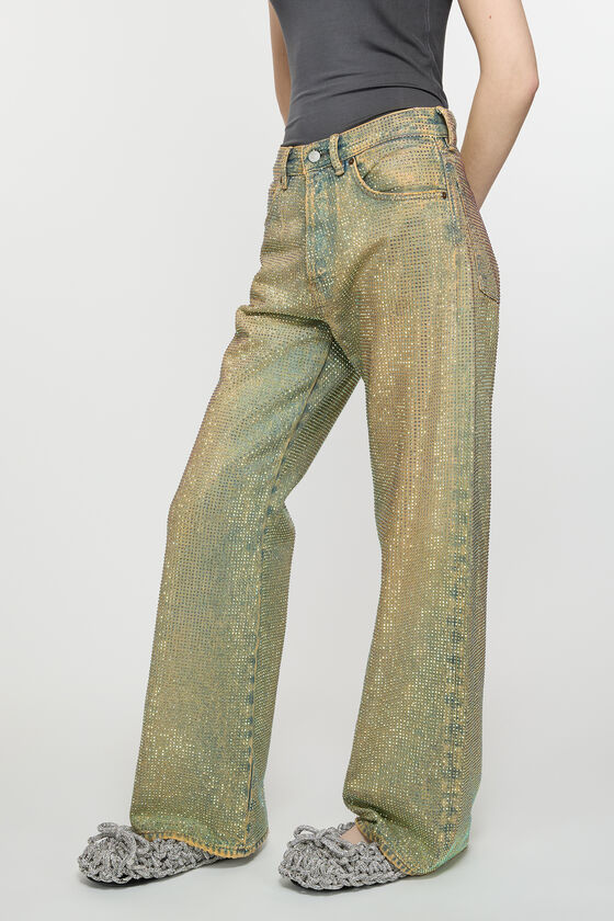 Acne Studios - ルーズフィットクリスタルスタッズジーンズ - 2021F 