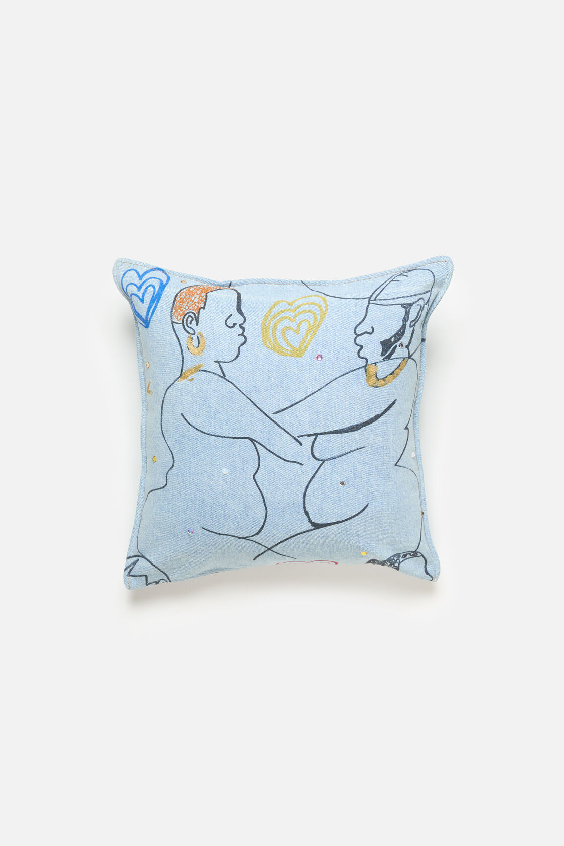 Denim pillow, Light blue, 2000x