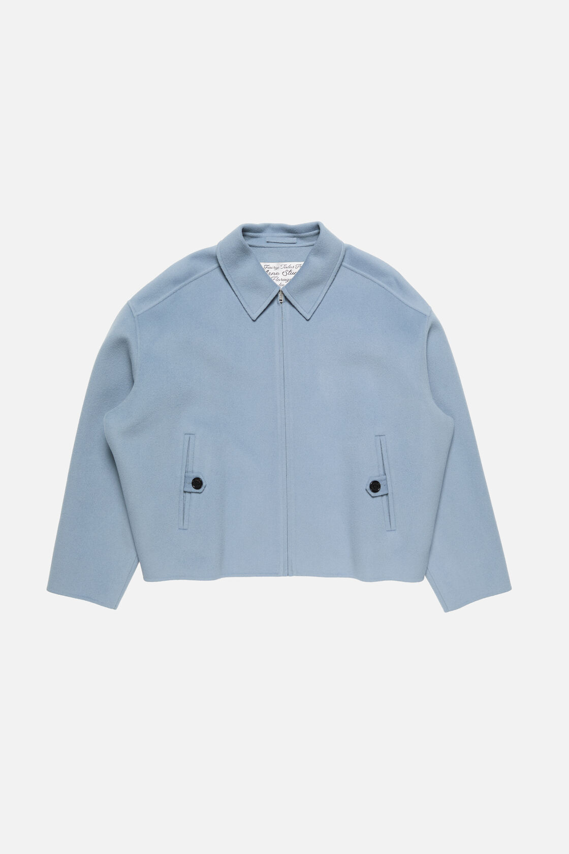 Cashmere jacket, Dusty blue, 2000x