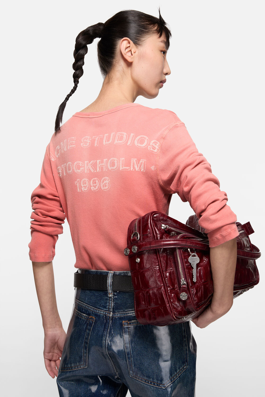 Sprayed logo t-shirt, Red, 2000x