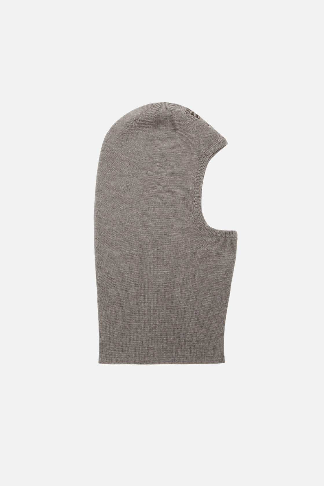 Merino wool balaclava, Warm Grey Melange, 2000x