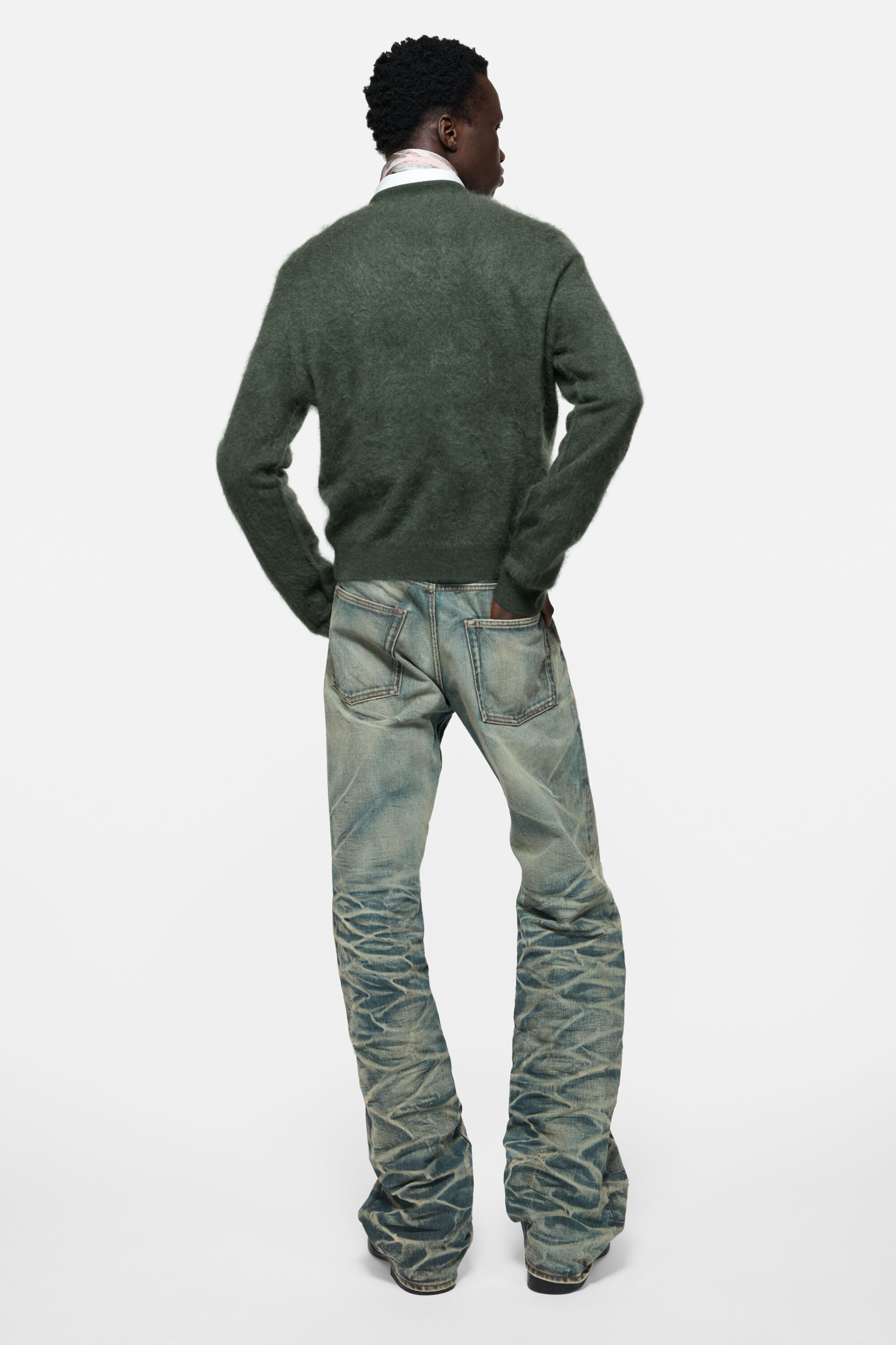Acne Studios - Cashmere v-neck sweater - Dark green