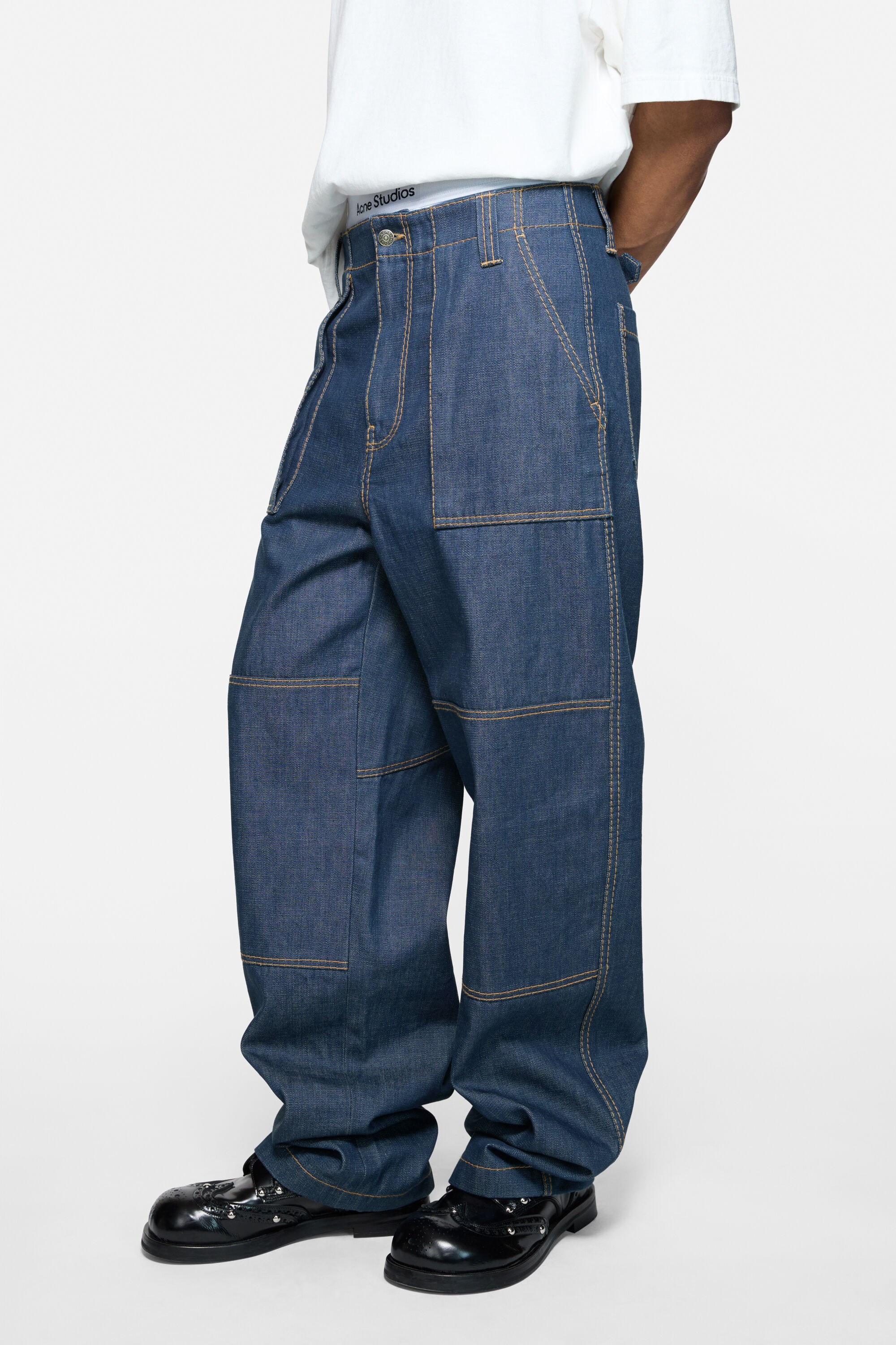 Acne Studios - デニムトラウザーズ - インディゴブルー