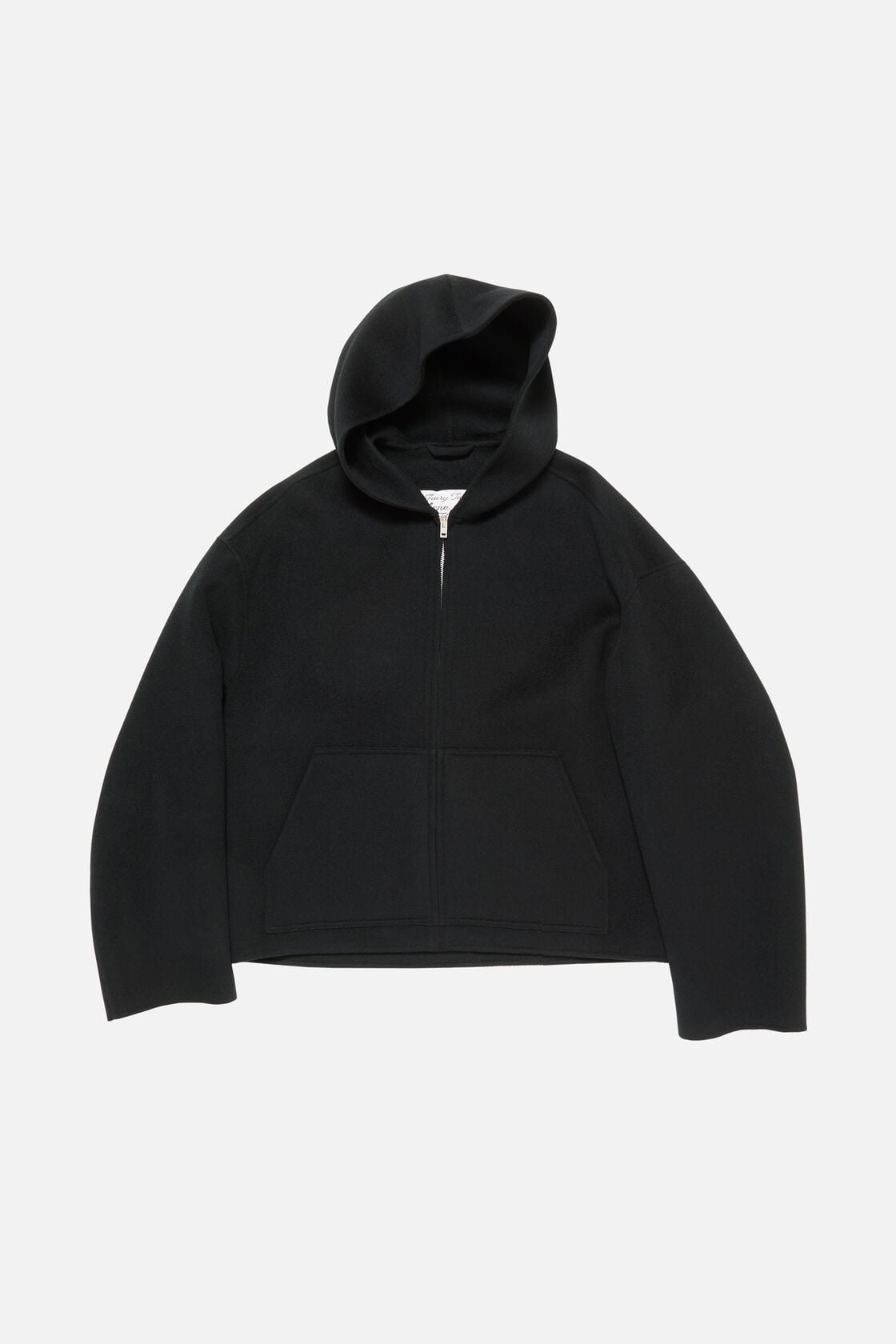 Cashmere jacket with hood, Black, 2000x