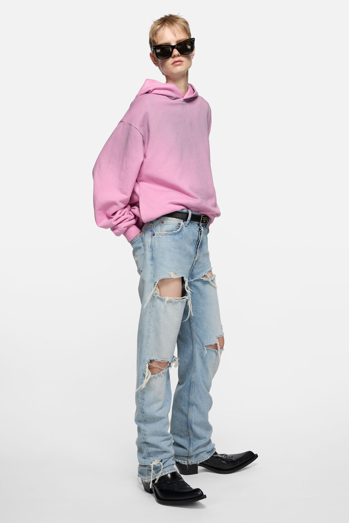 Logo hooded sweater, Cotton candy pink, 2000x