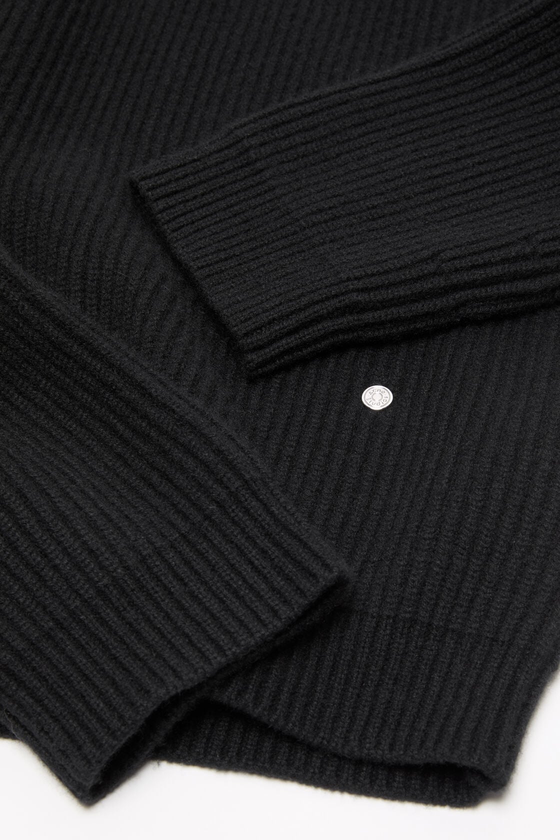 Chunky cashmere sweater, Black, 2000x