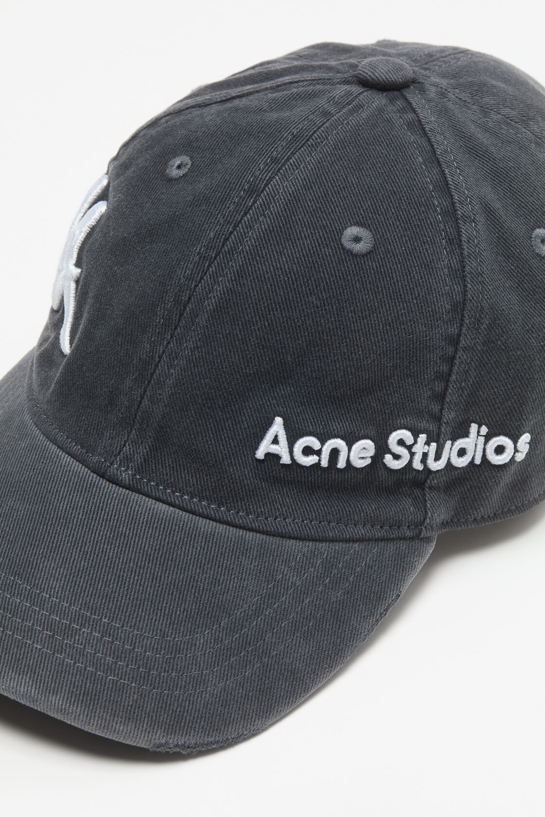 Twill logo cap - Acne Studios x Kappa, Black, 2000x