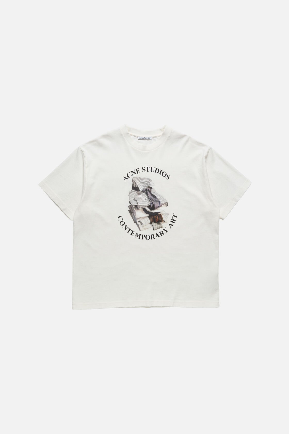 Printed t-shirt - relaxed, Off white, 2000x