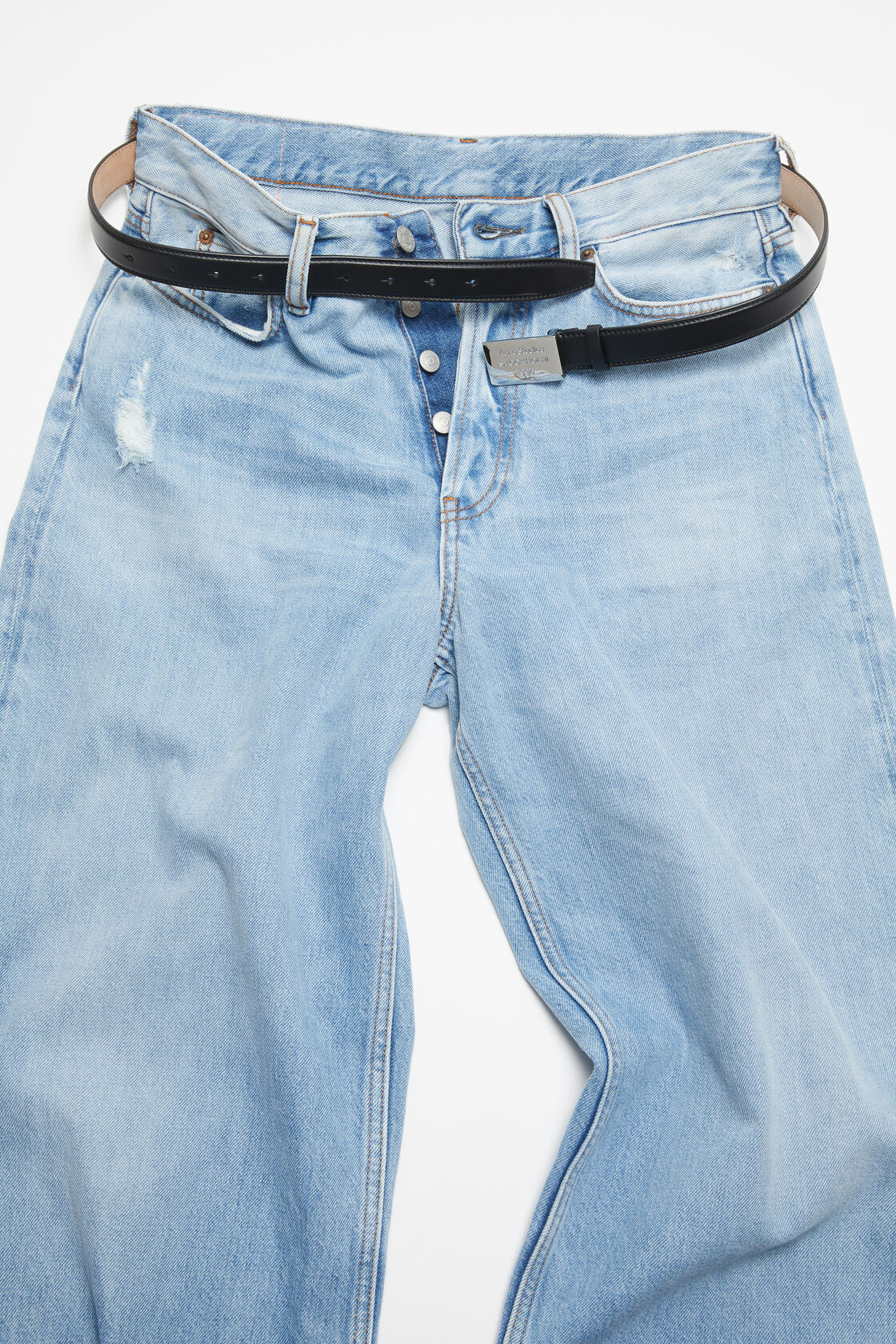 Engraved Logo leather belt, Black, 2000x