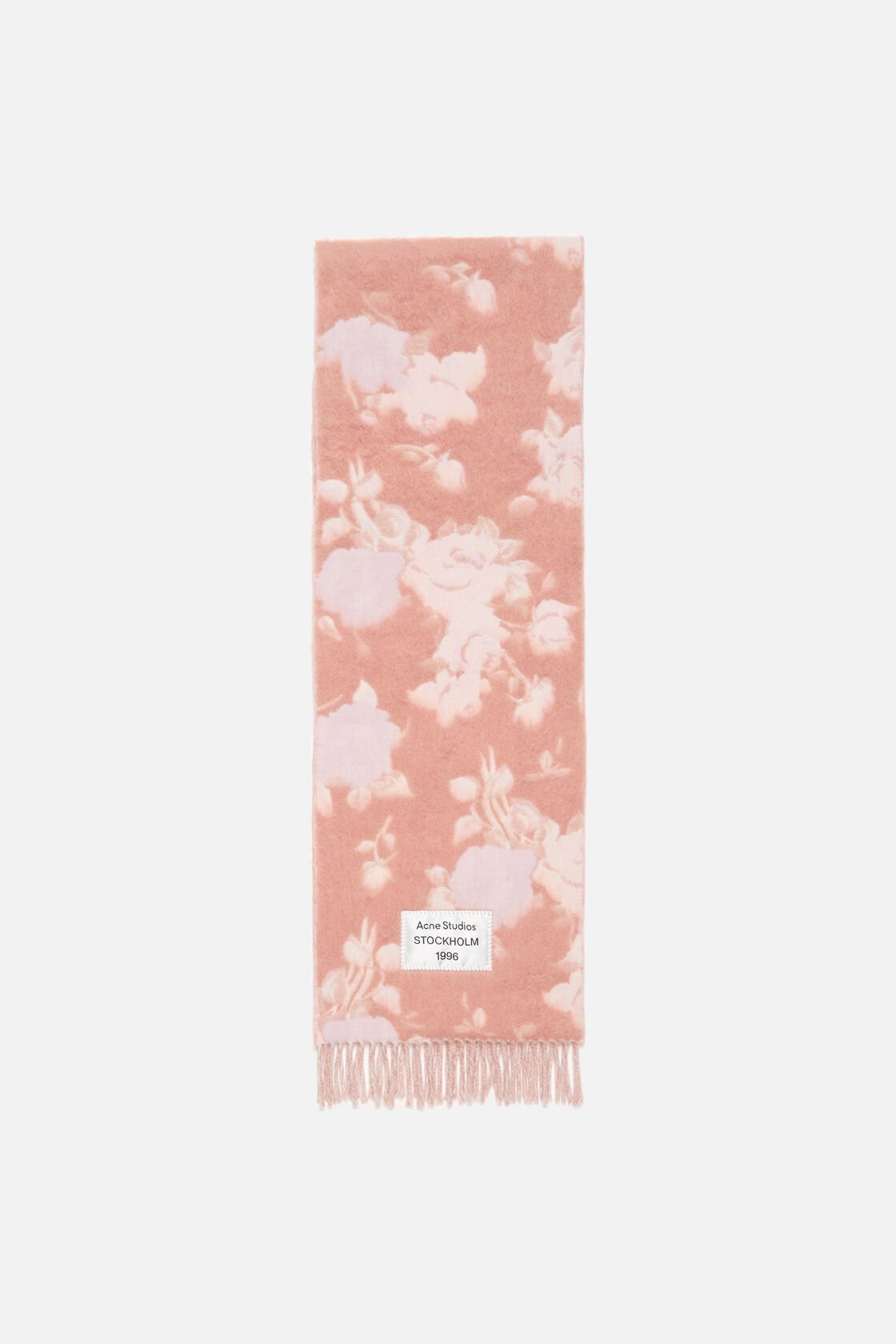 Fringed wool scarf, Pink, 2000x